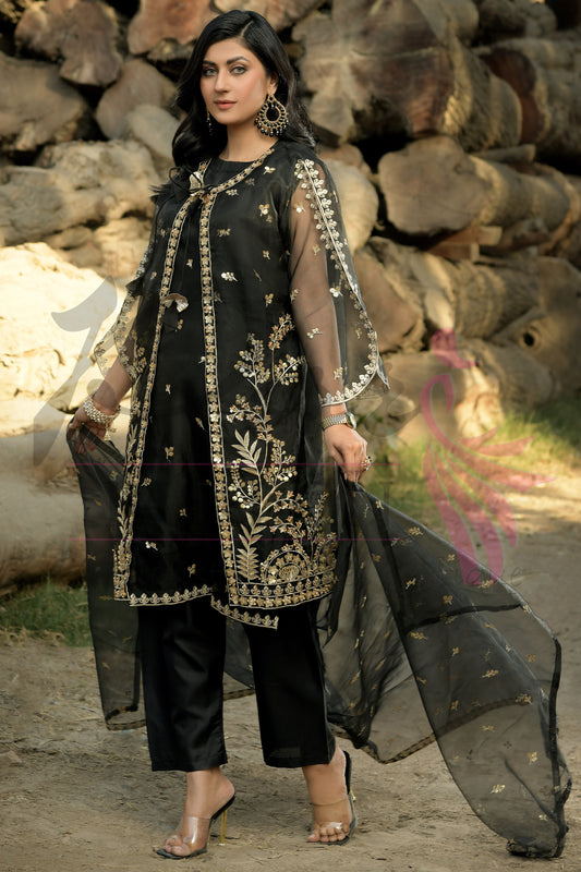 3PC Embroidered Dress