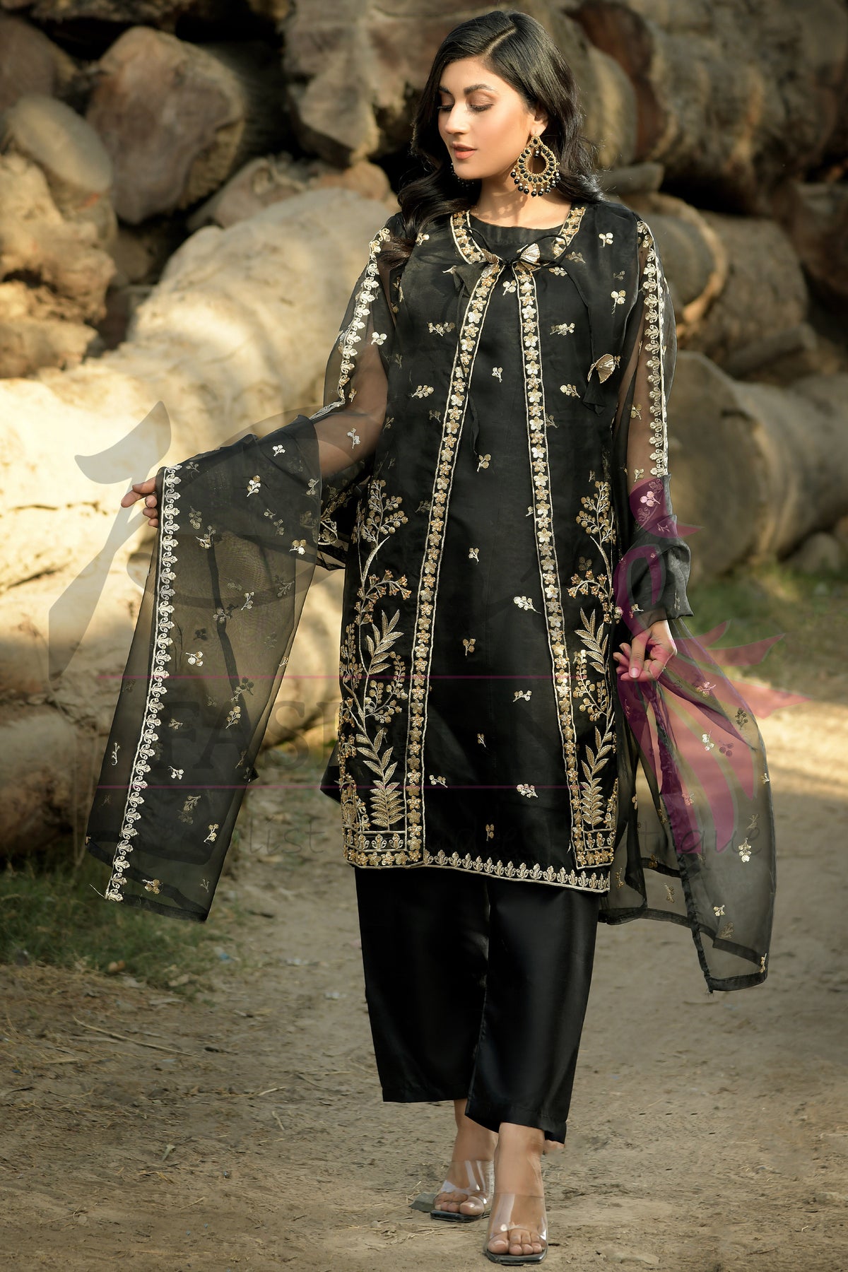 3PC Embroidered Dress