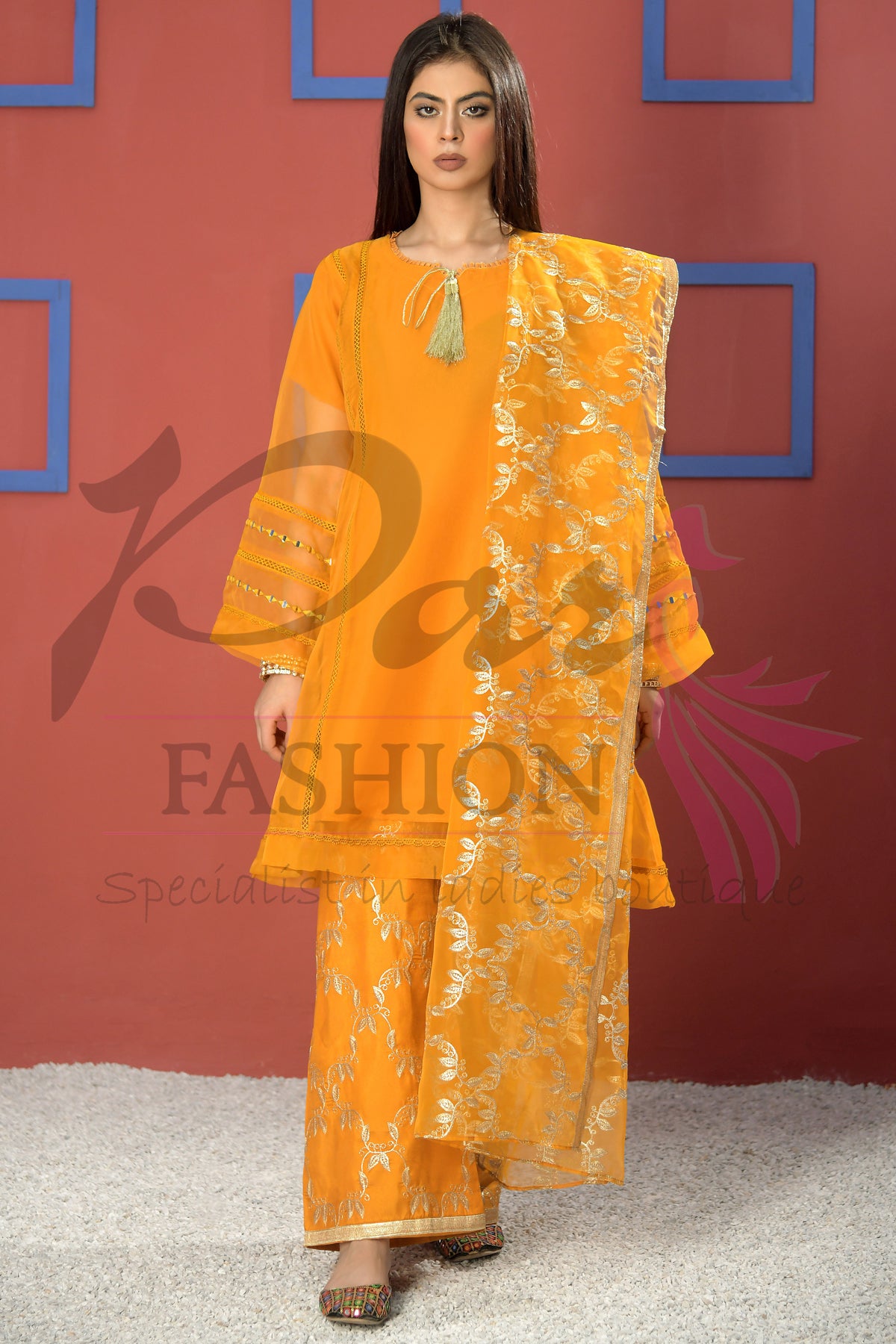 3pc Embroidered Dress