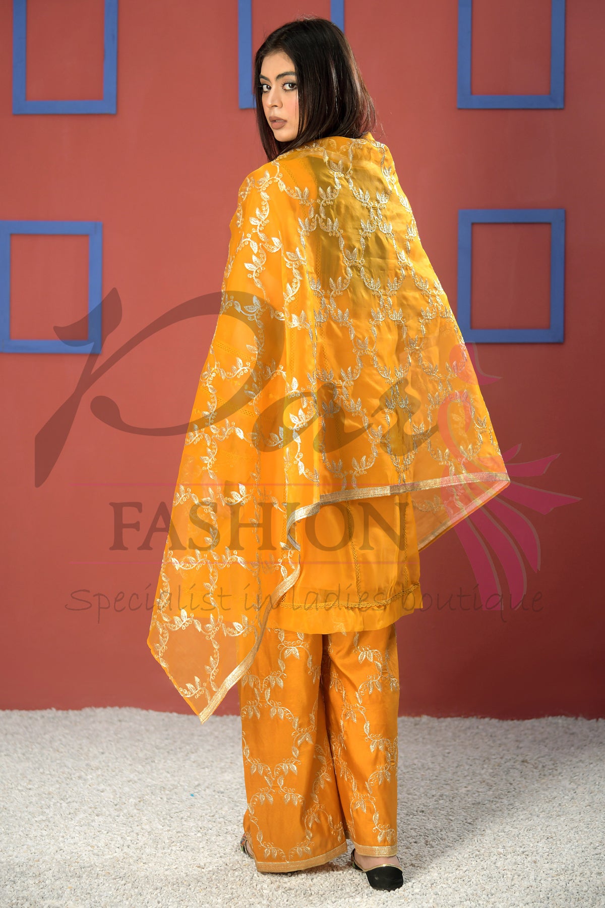 3pc Embroidered Dress