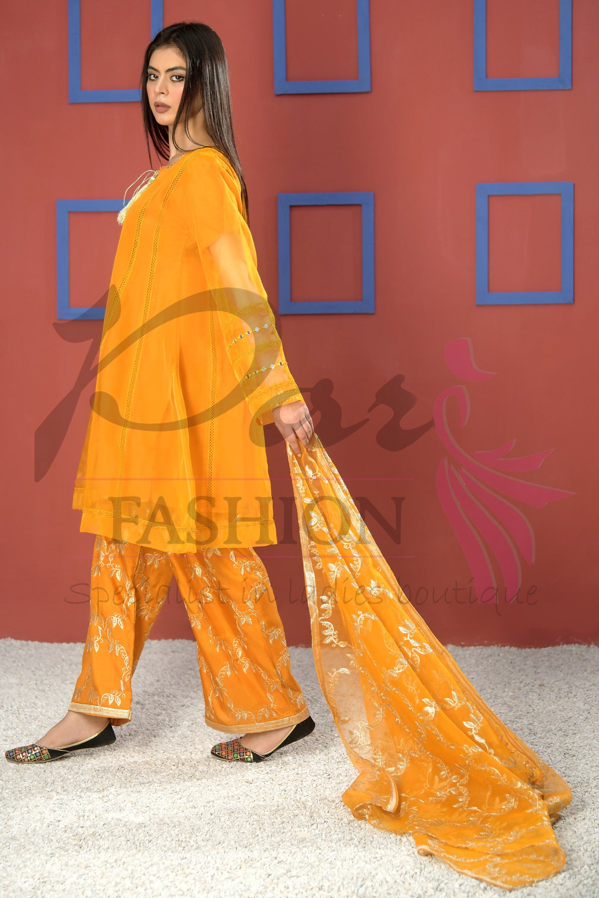 3pc Embroidered Dress