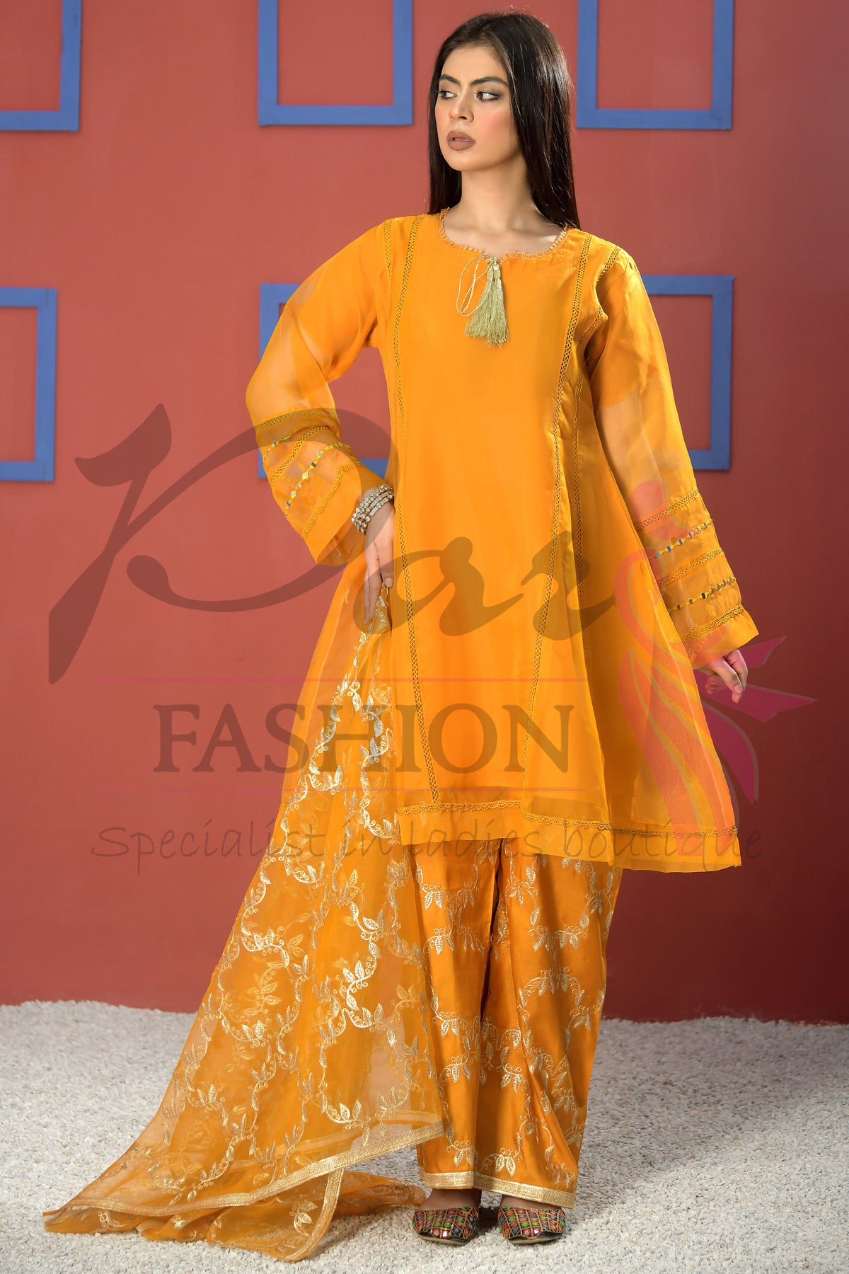 3pc Embroidered Dress
