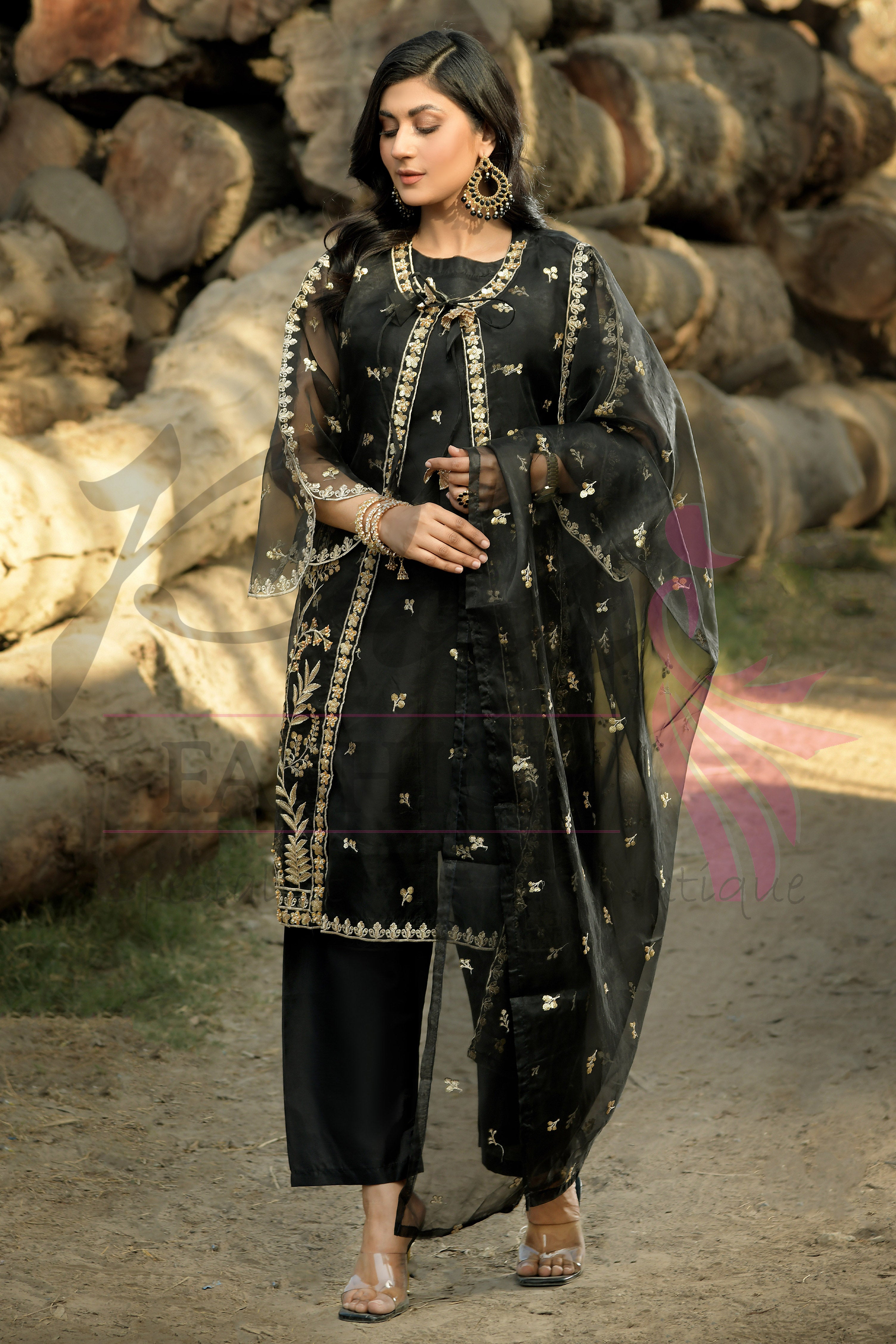 3PC Embroidered Dress