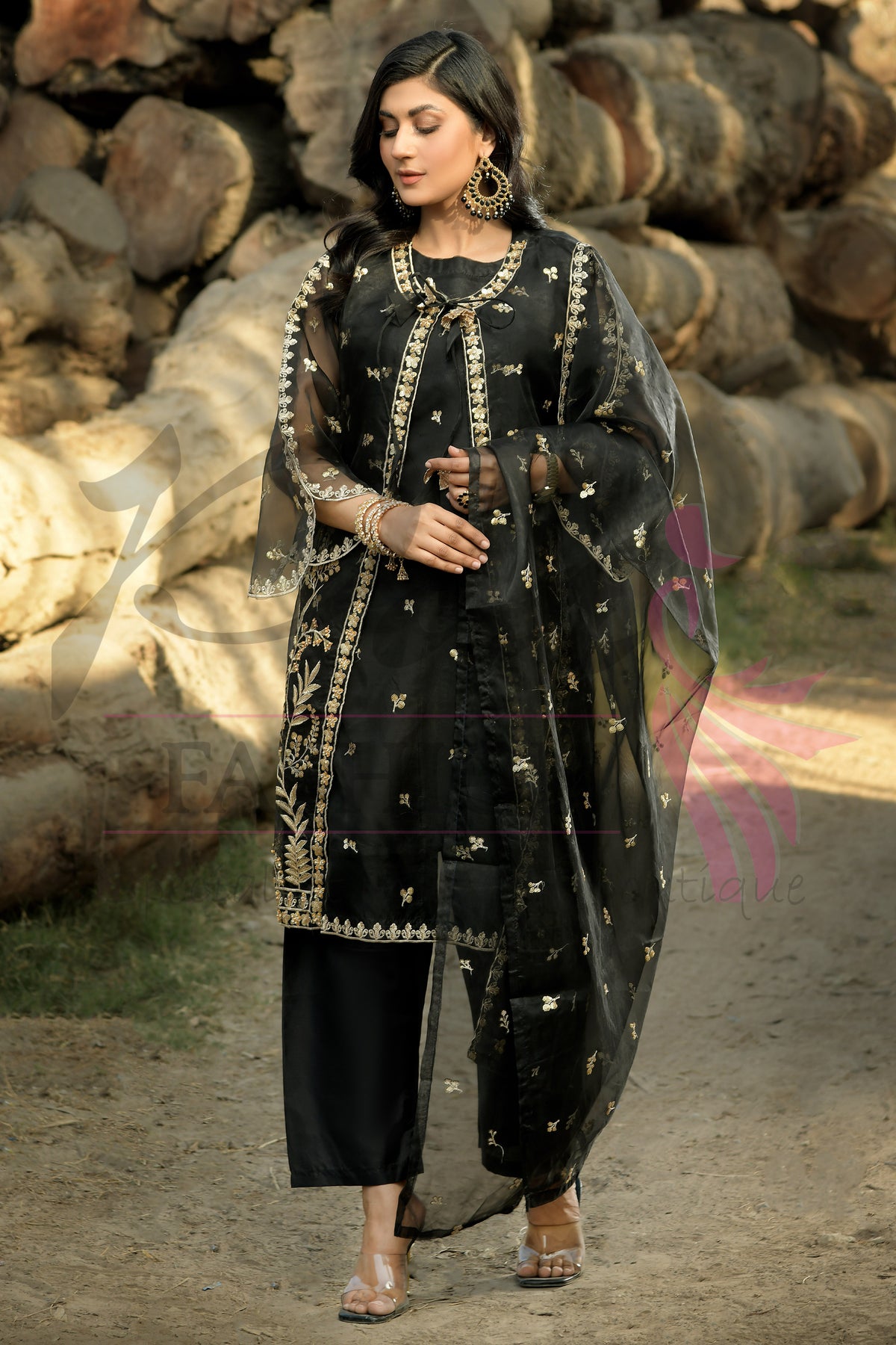 3PC Embroidered Dress