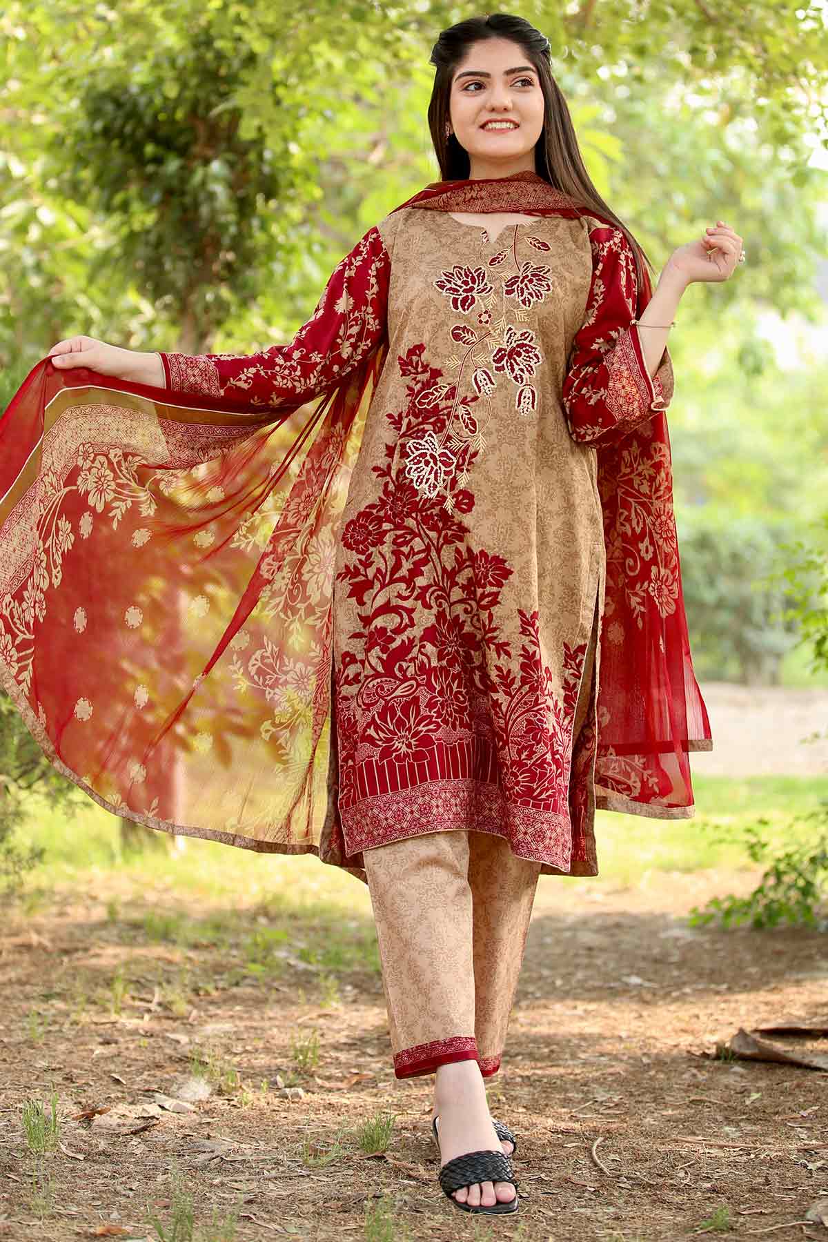 Printed Lawn 3PC