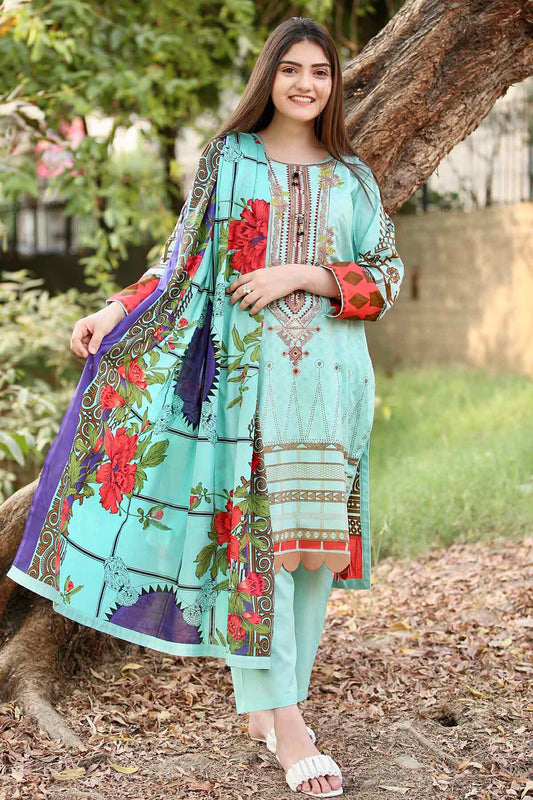 Printed Lawn 3PC