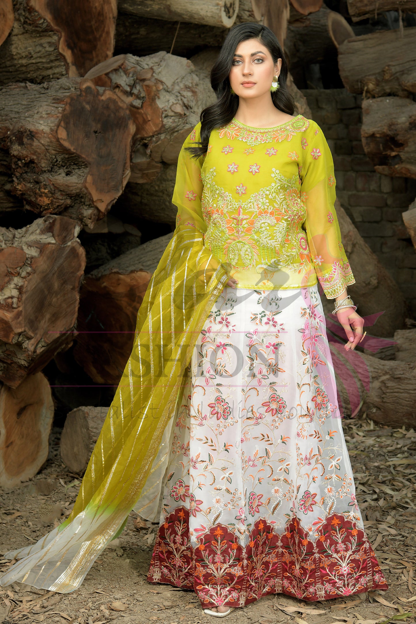 3PC Lehnga Embroidered