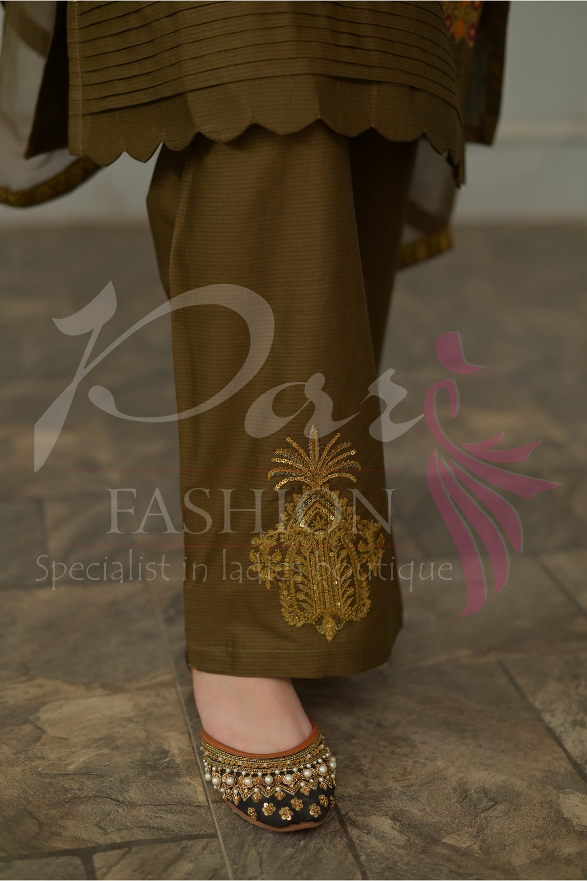 3PC EMB Jacquard Lawn Dress