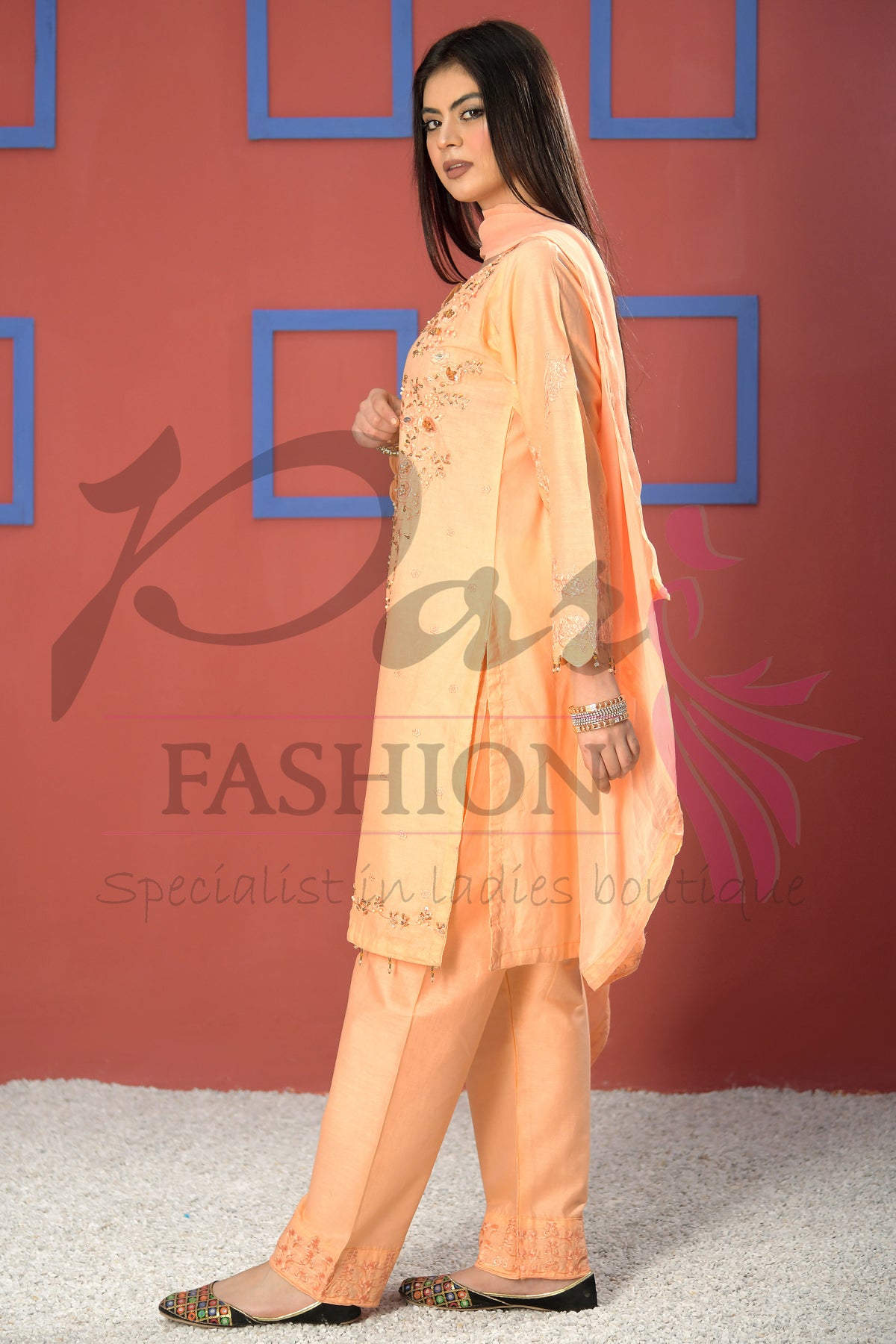 3pc Embroidered suit