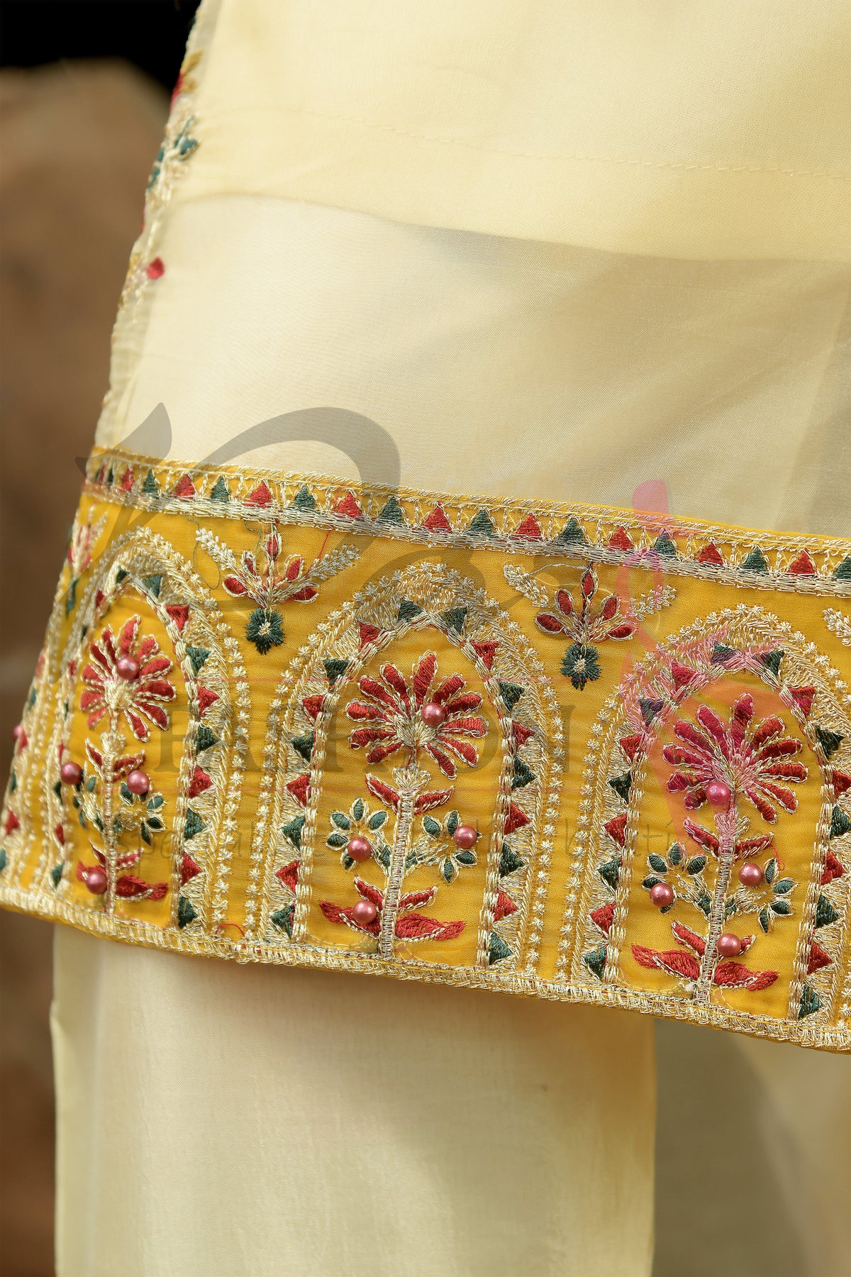 3PC Embroidered Jacket