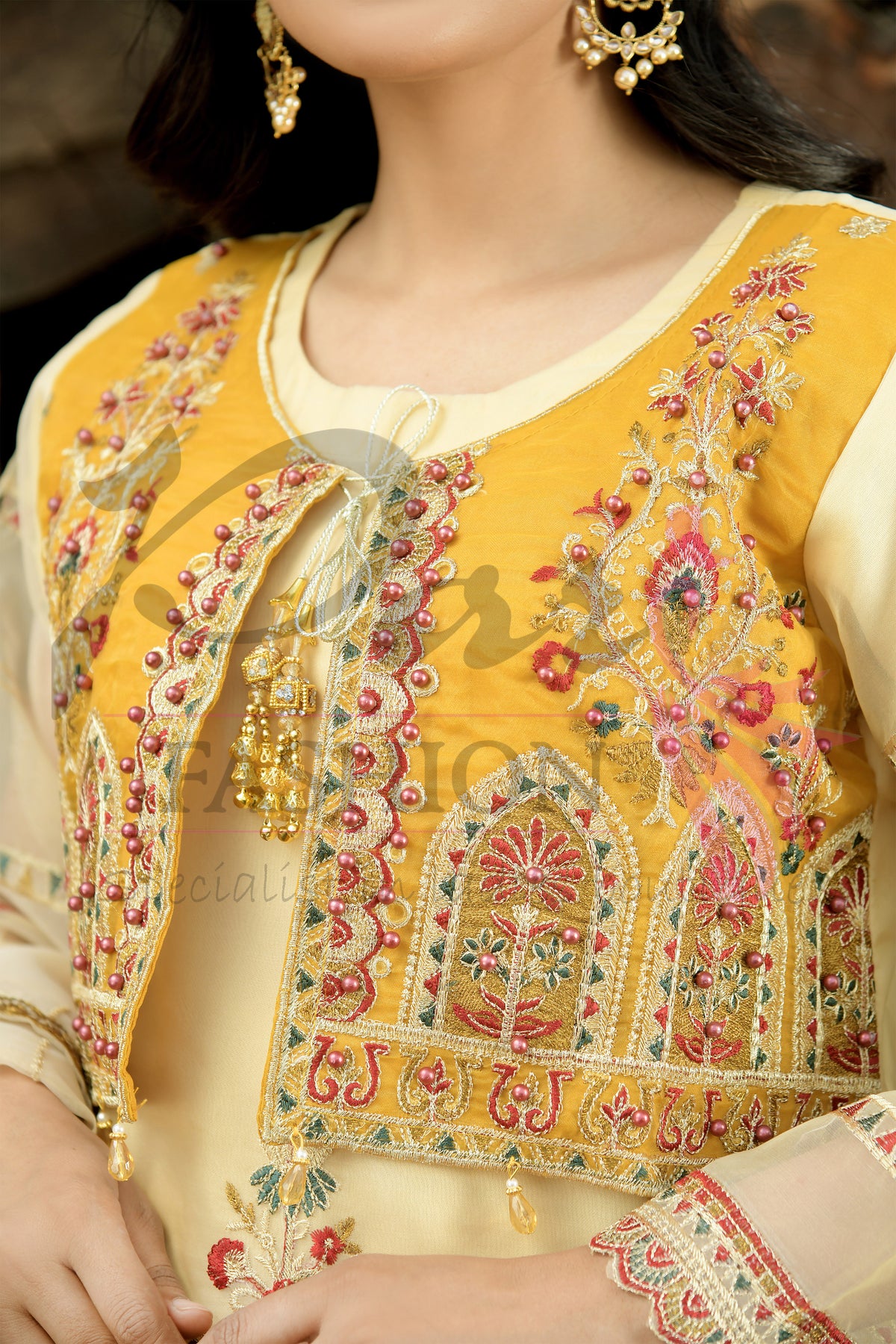 3PC Embroidered Jacket