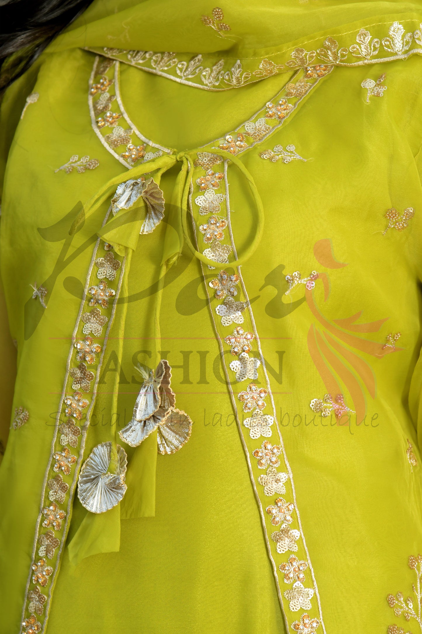 2PC Shirt Embroidered Frock