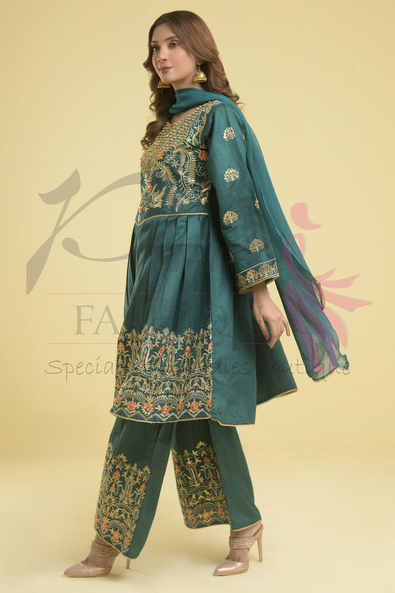 3PC Embroidered Dress