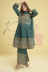 3PC Embroidered Dress