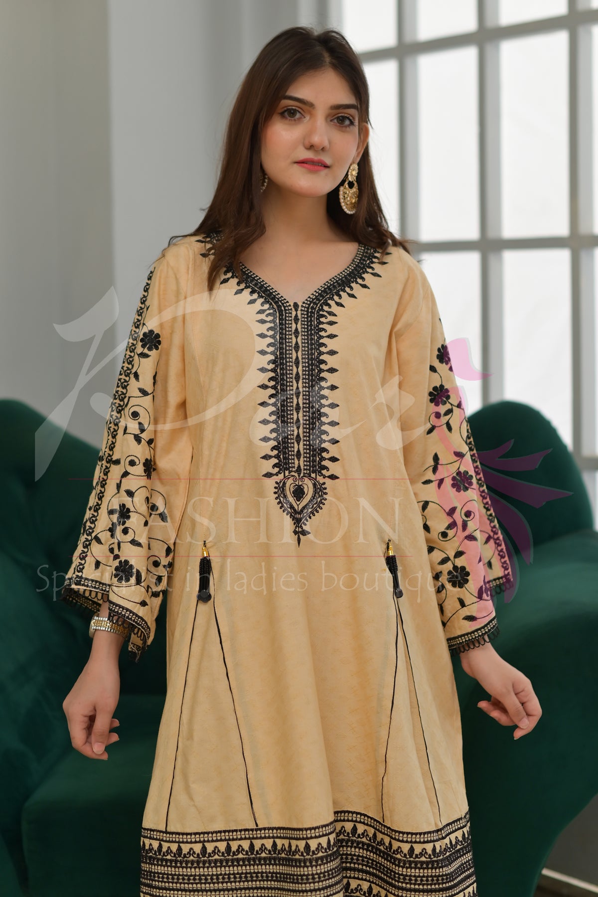 3PC EMB Jacquard Lawn Dress
