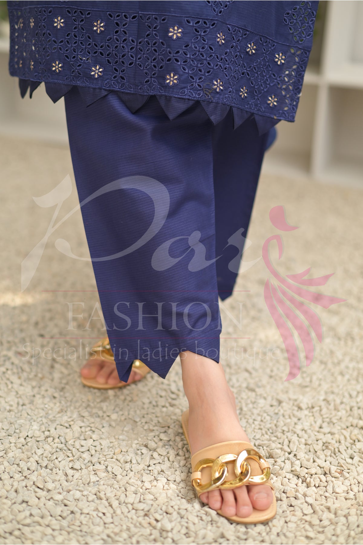 3PC Embroidered jacquard lawn Dress