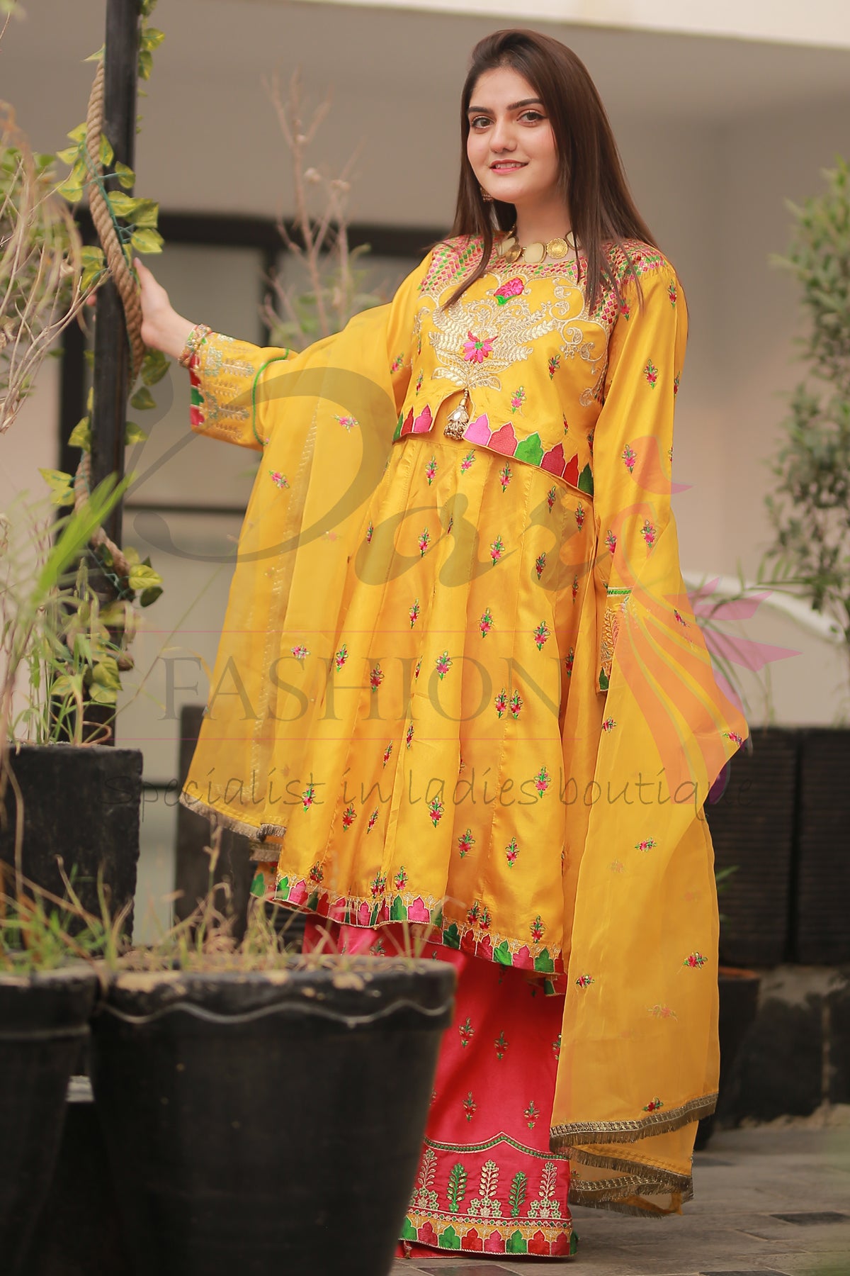 3PC Embroidered Dress