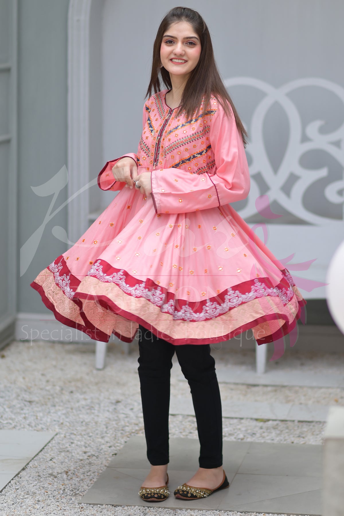 1PC EMB Arabic Lawn