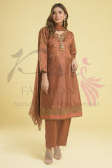 3PC Embroidered Dress