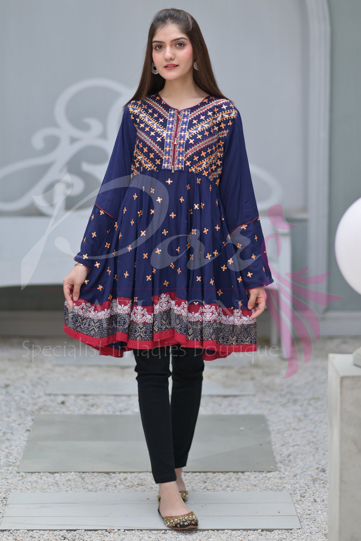 1PC EMB Arabic Lawn