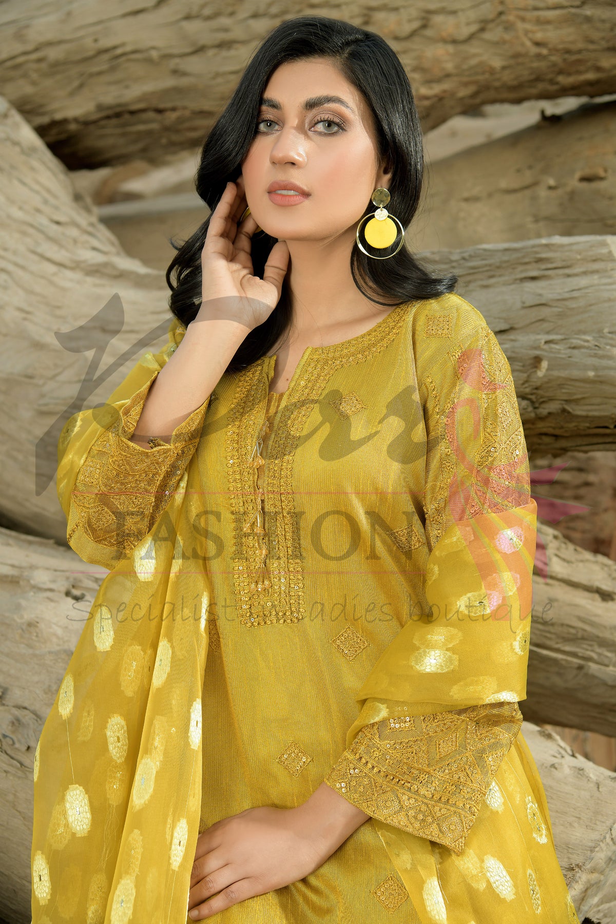 3PC Embroidered Dress