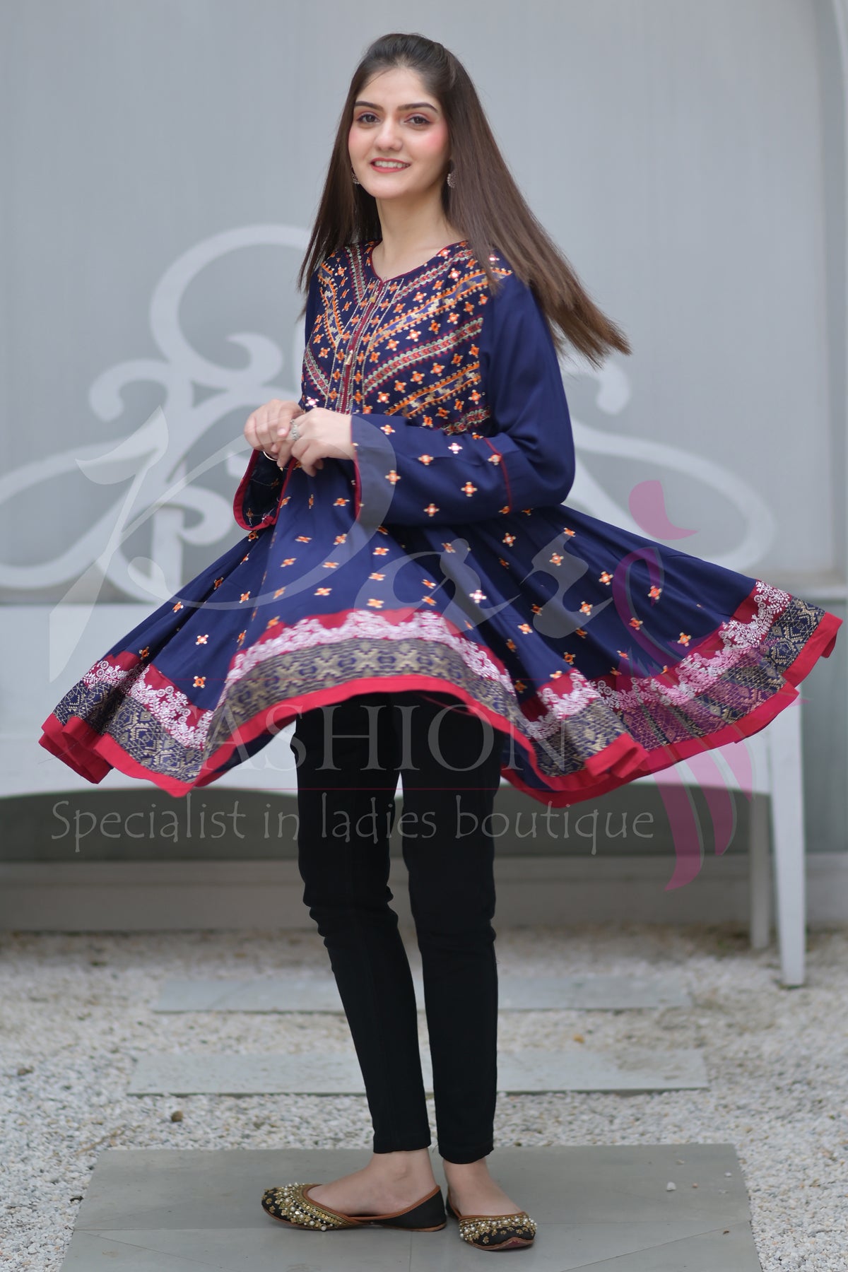 1PC EMB Arabic Lawn