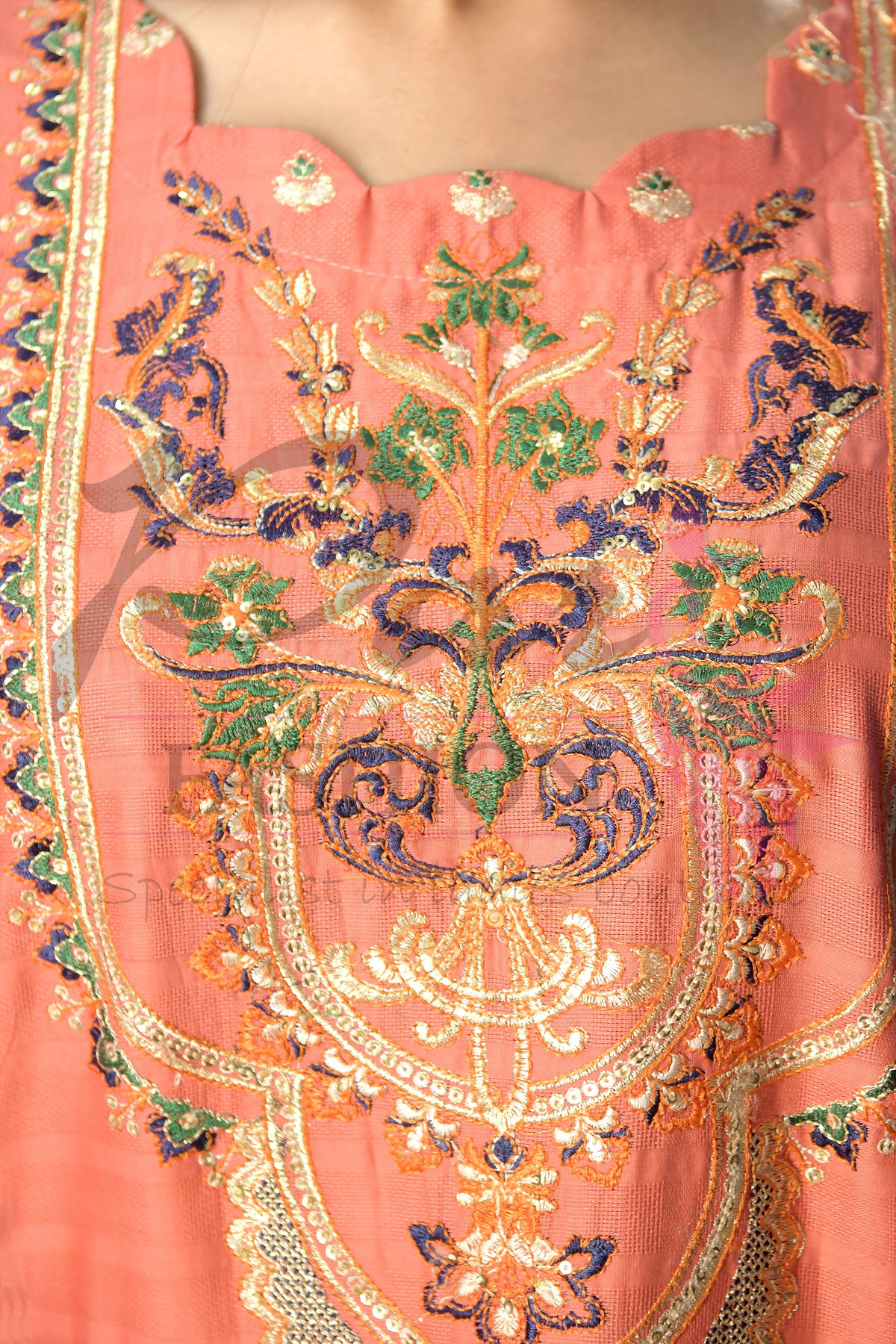 3pc Embroidered suit