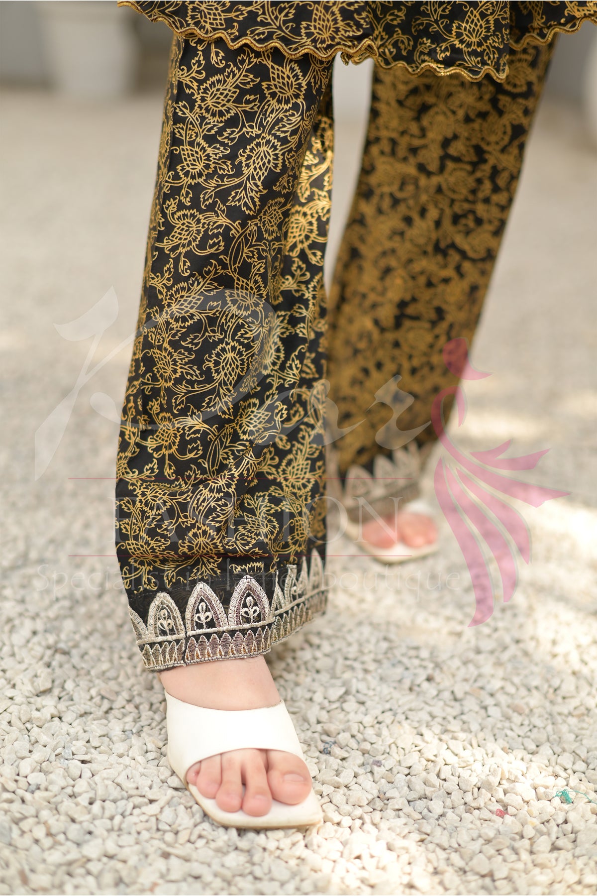 3PC Embroidered Organza Dress