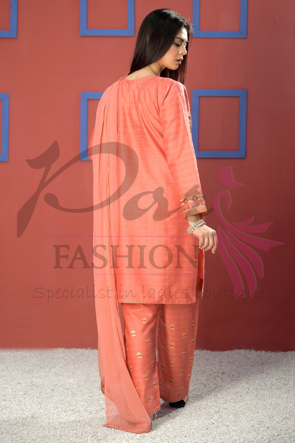 3pc Embroidered suit