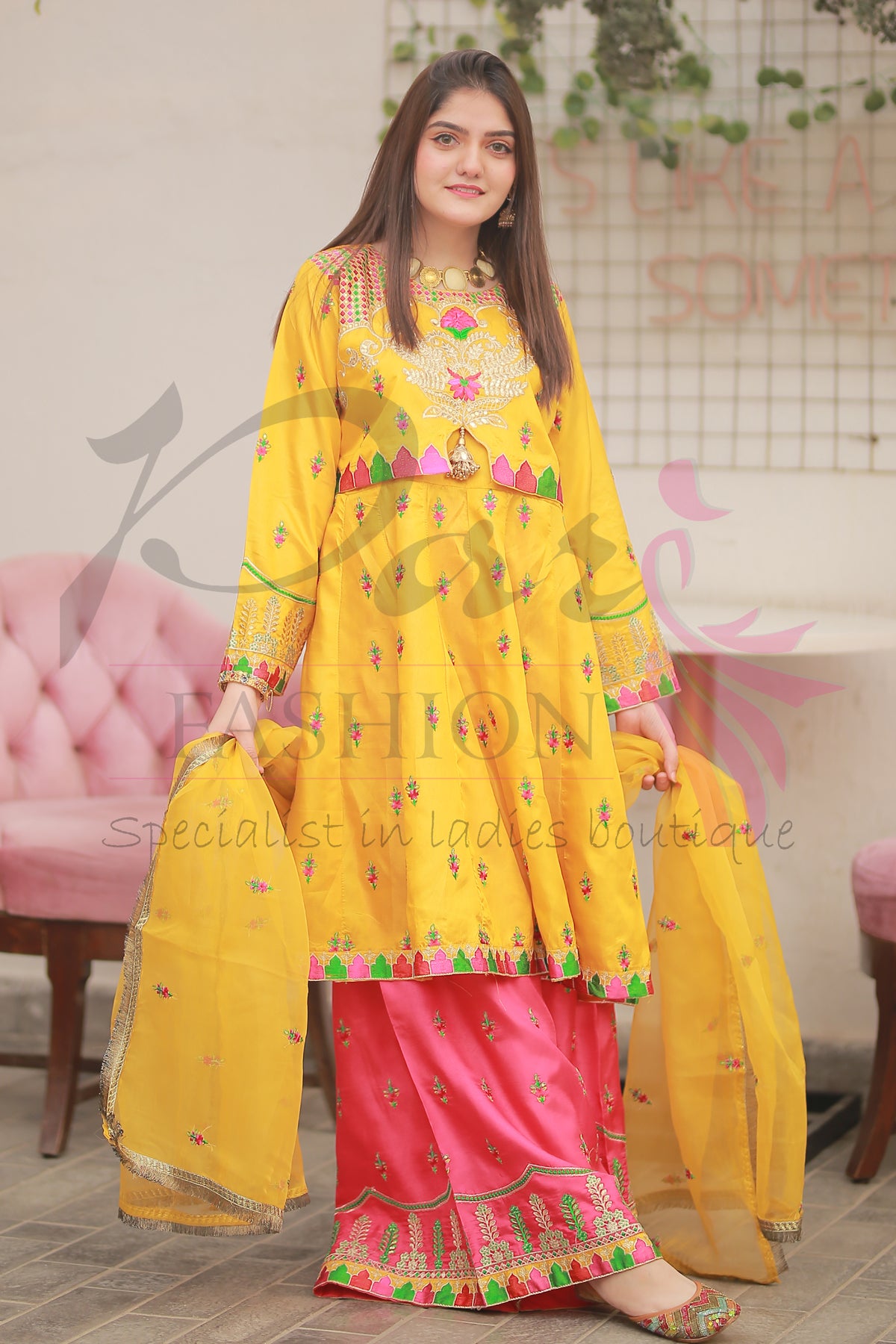 3PC Embroidered Dress