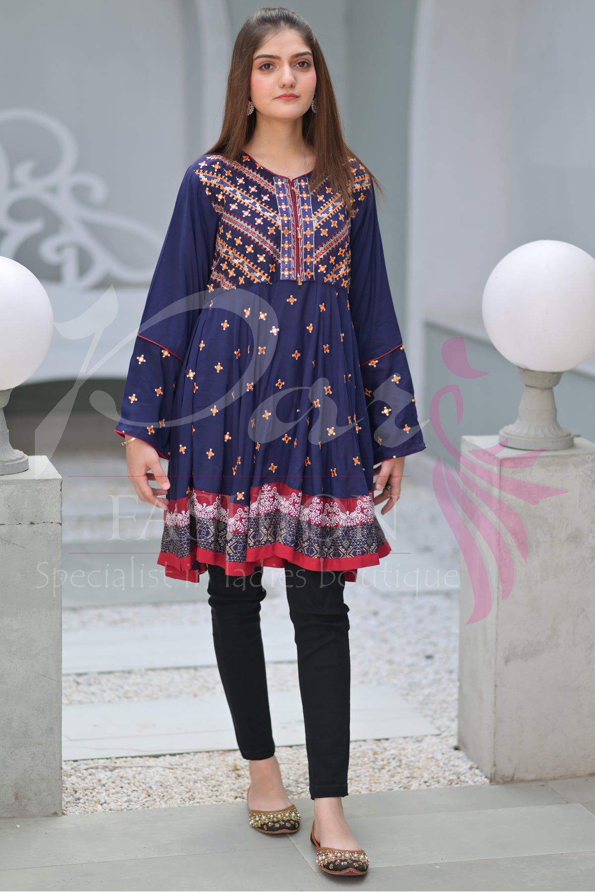 1PC EMB Arabic Lawn