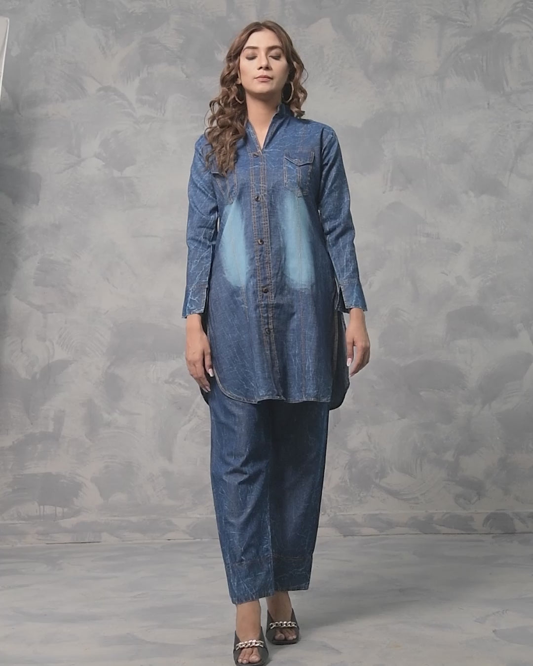 2PC Top Style Designing Dress