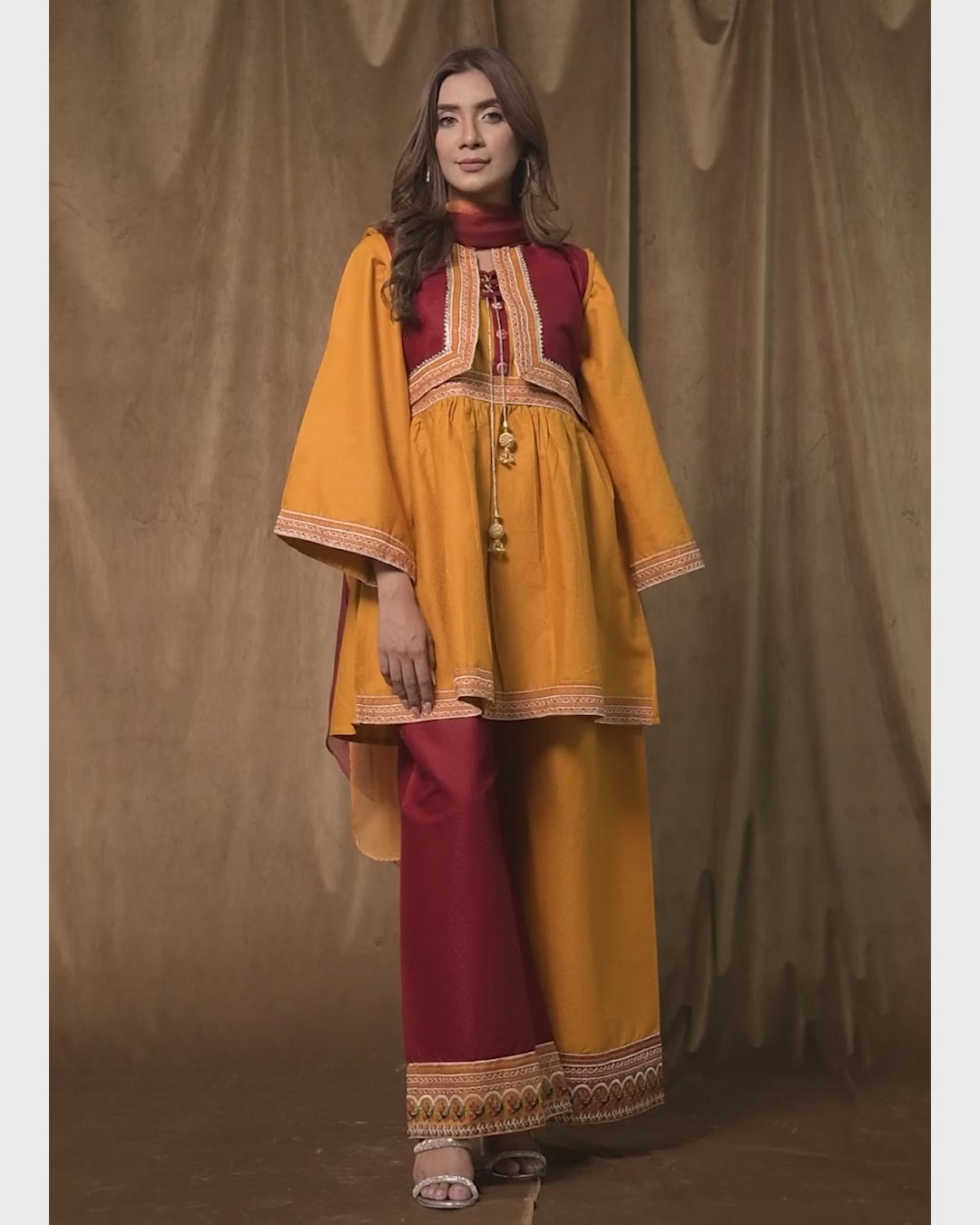 3PC Jacket Separate Frock