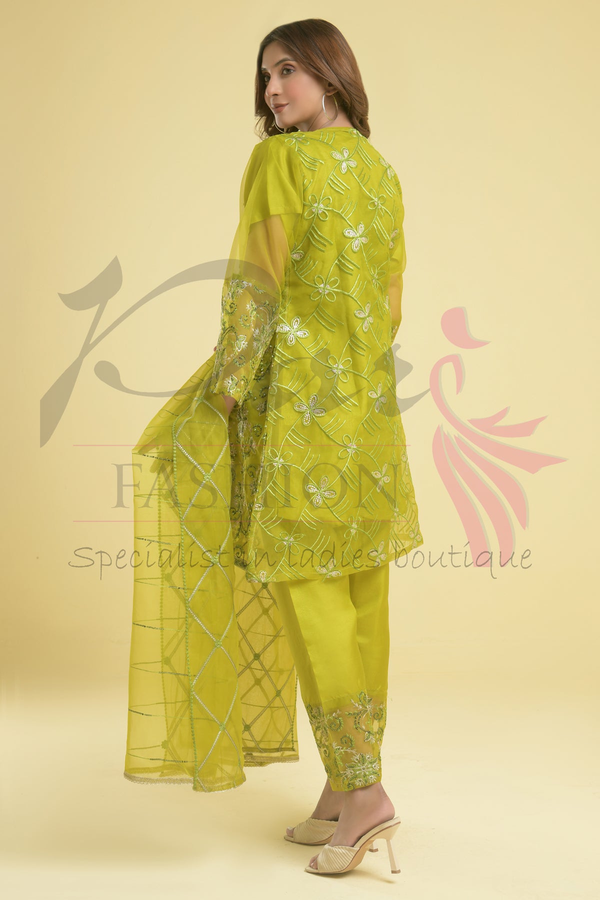 3PC Embroidered Dress