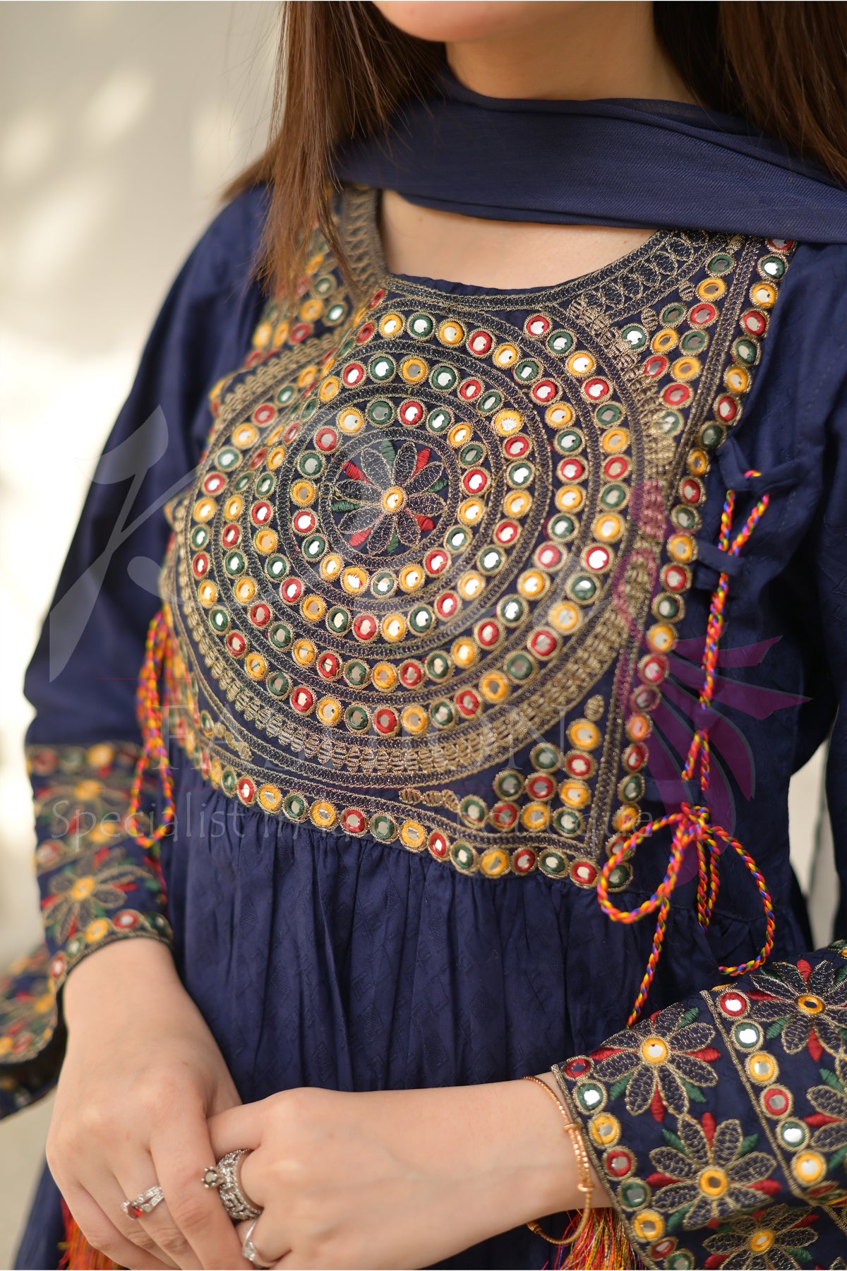 3PC Embroidered jacquard lawn Dress