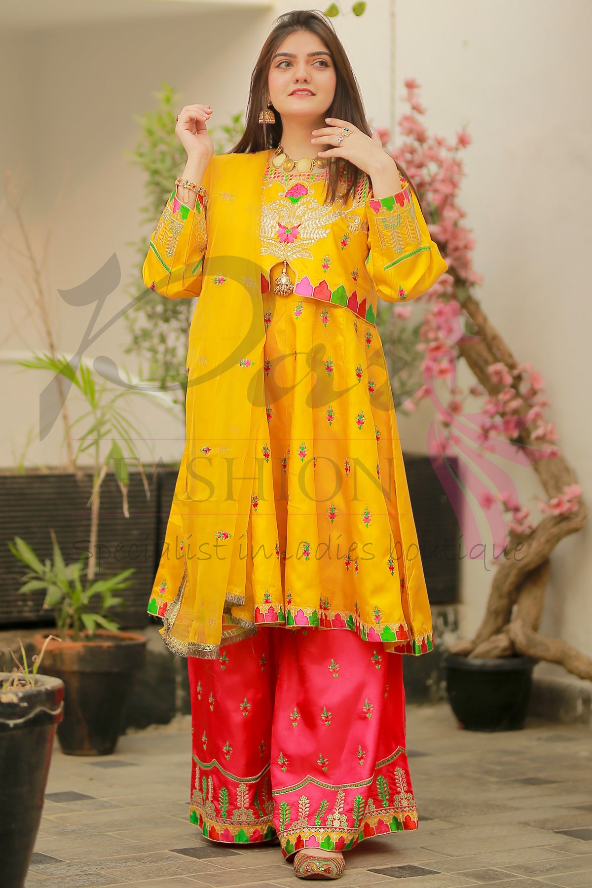 3PC Embroidered Dress