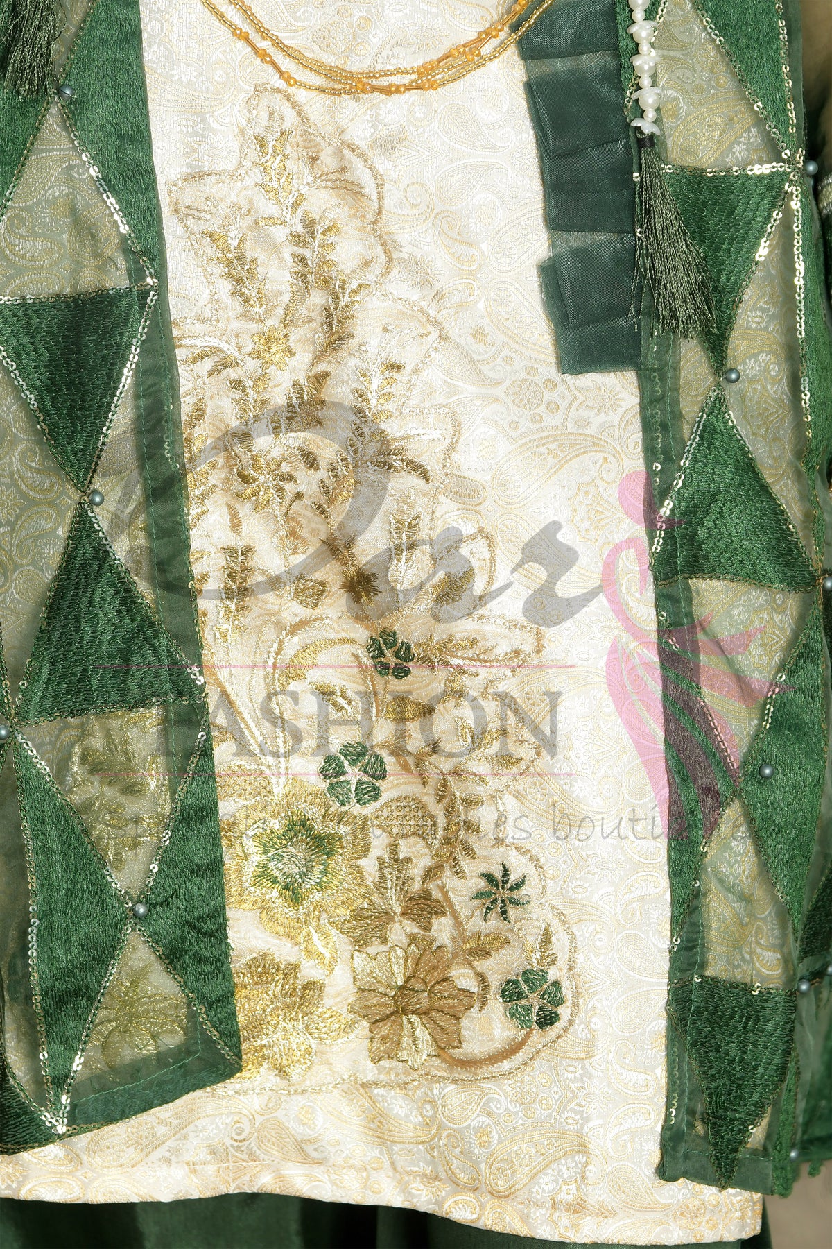 3PC Gown Embroidered