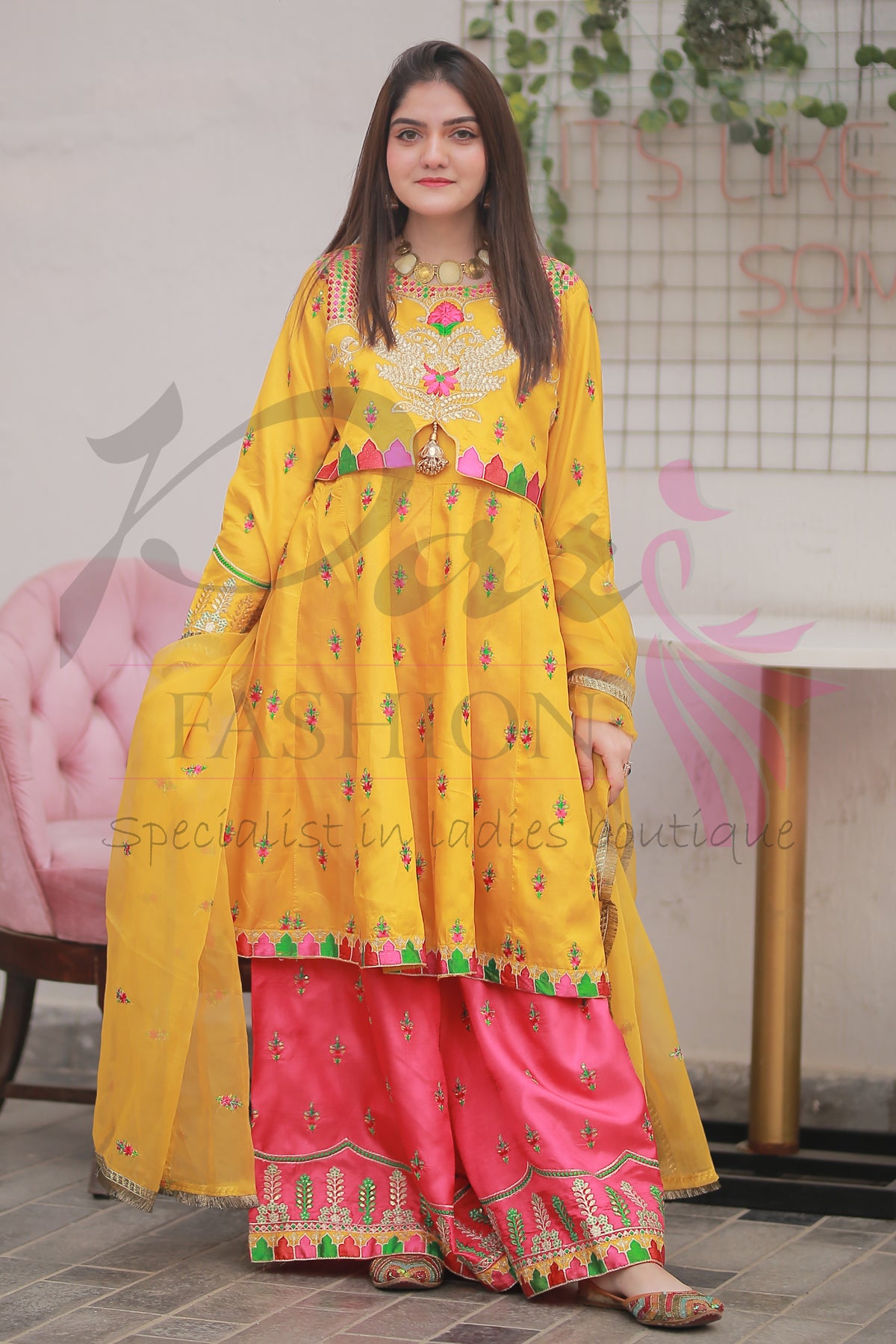 3PC Embroidered Dress