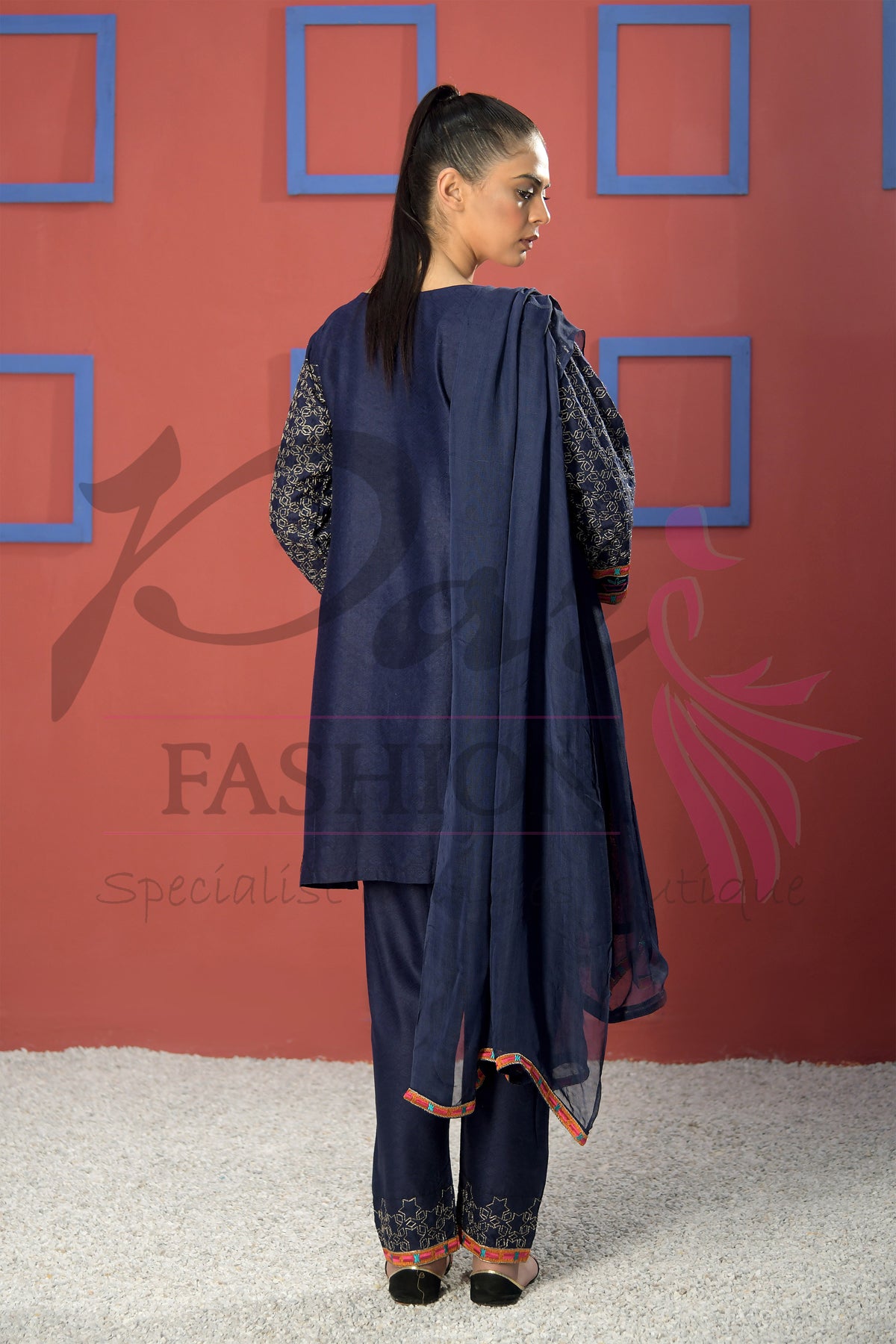 3pc Embroidered suit