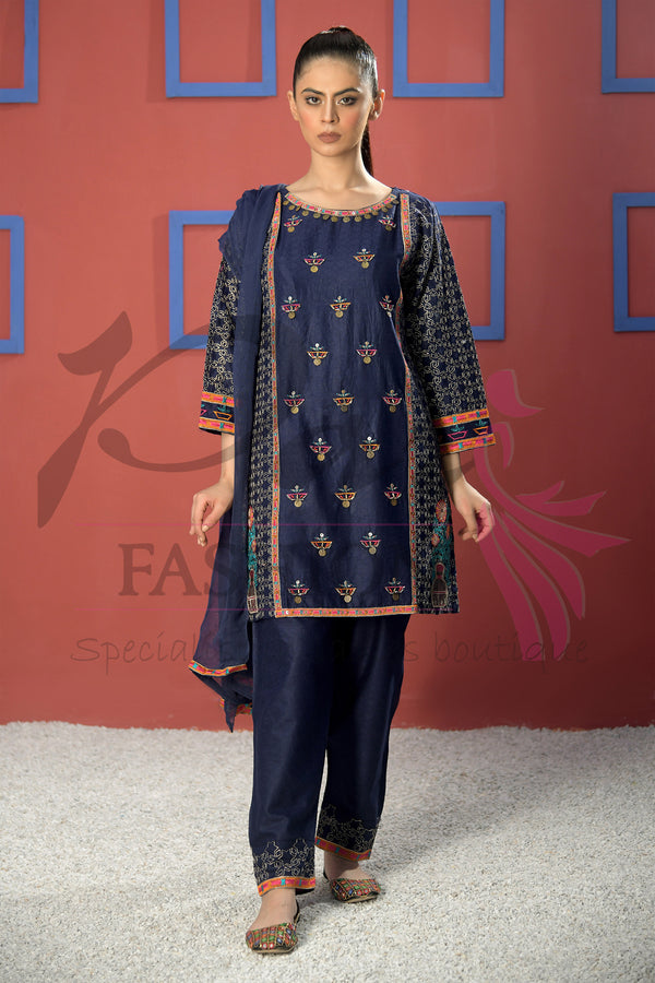 3pc Embroidered suit