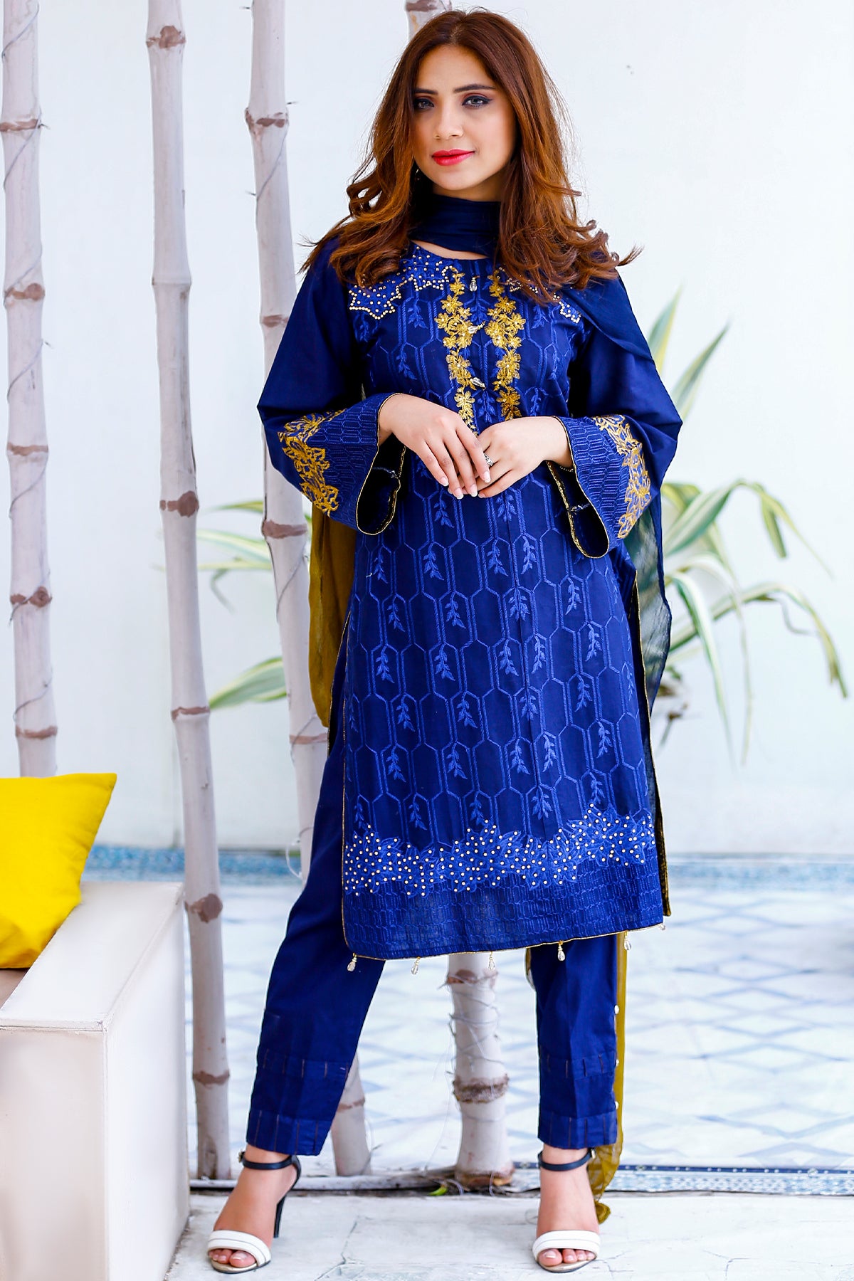 Luxury Pret 3Piece Embroidered