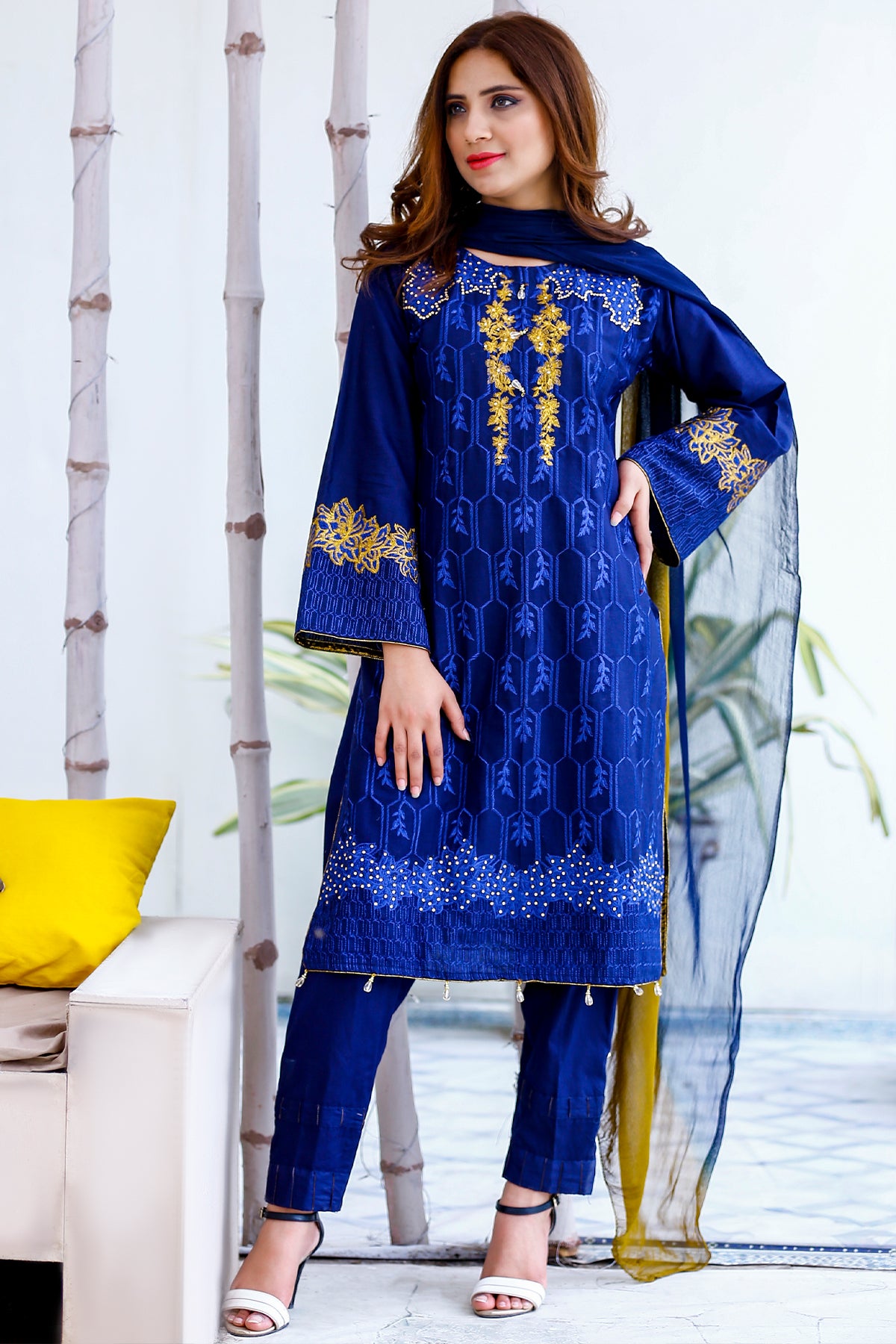 Luxury Pret 3Piece Embroidered