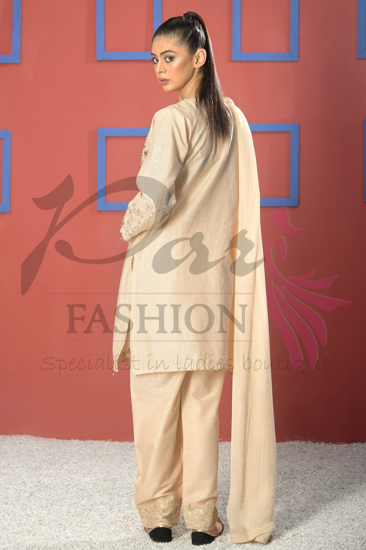 3pc Embroidered suit