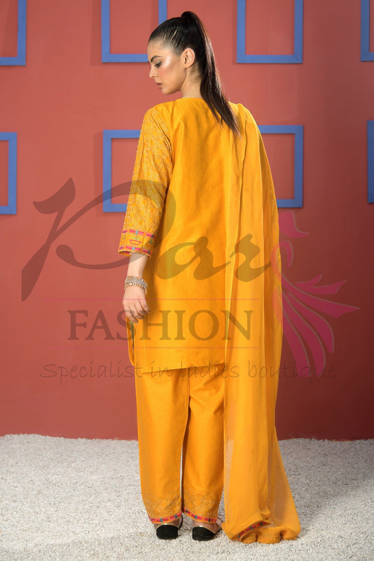 3pc Embroidered suit