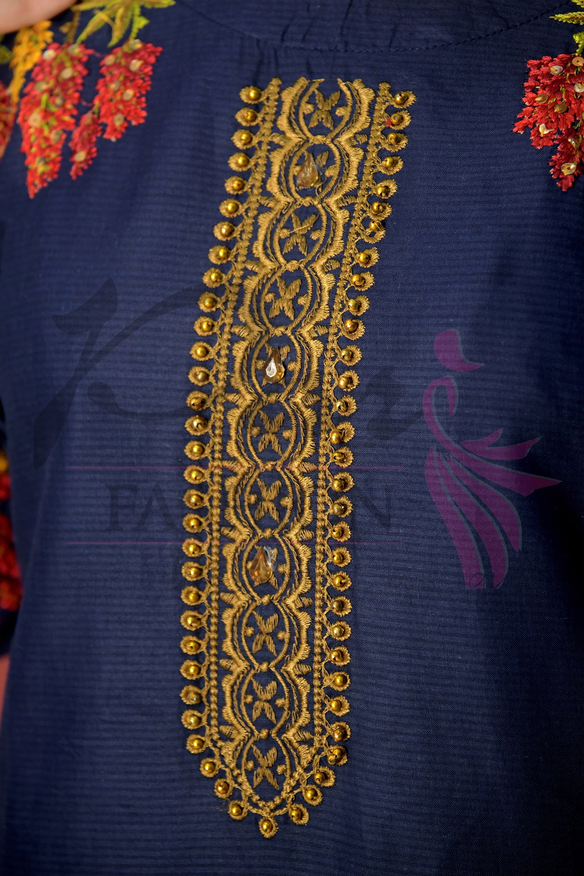 3pc Embroidered suit