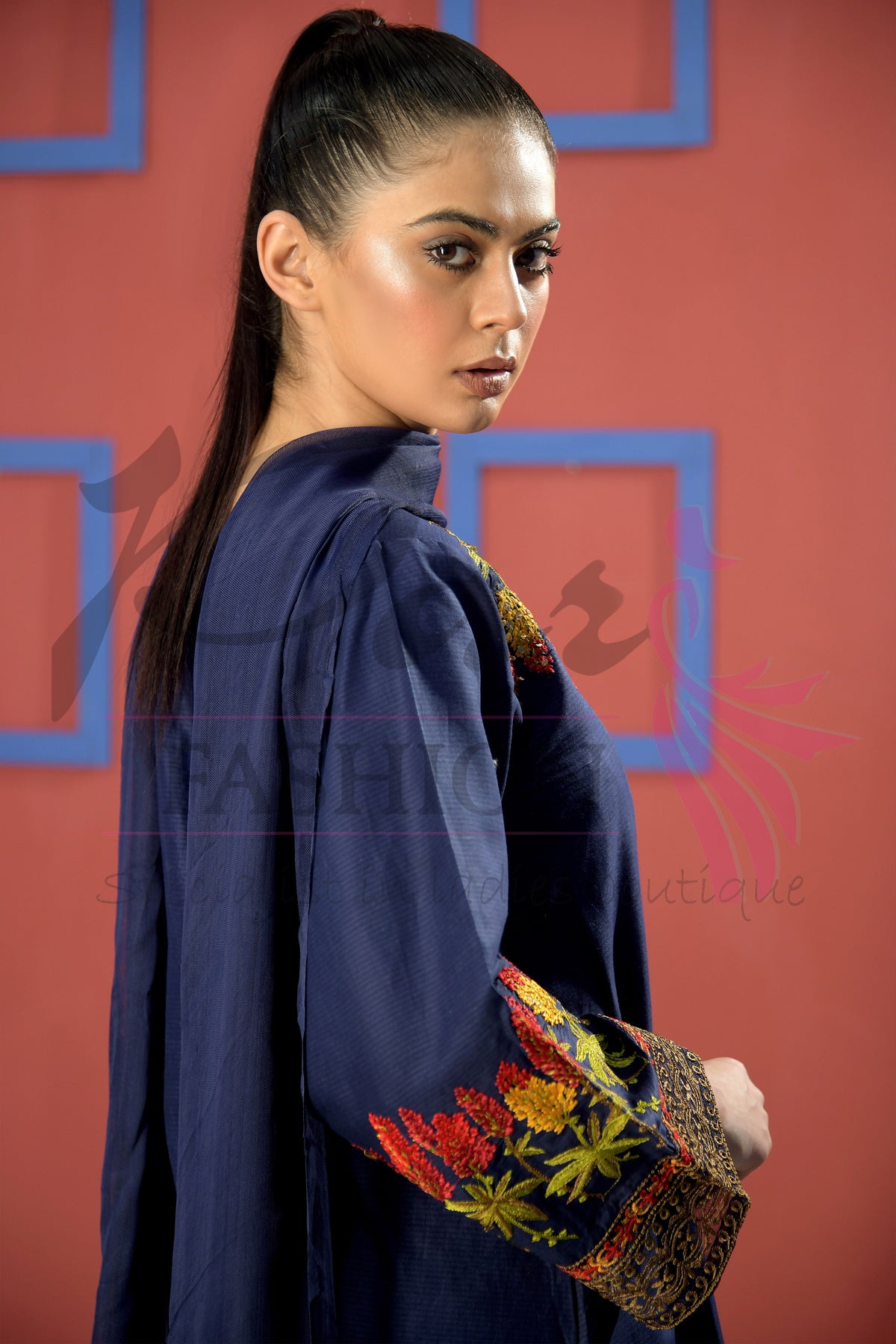 3pc Embroidered suit