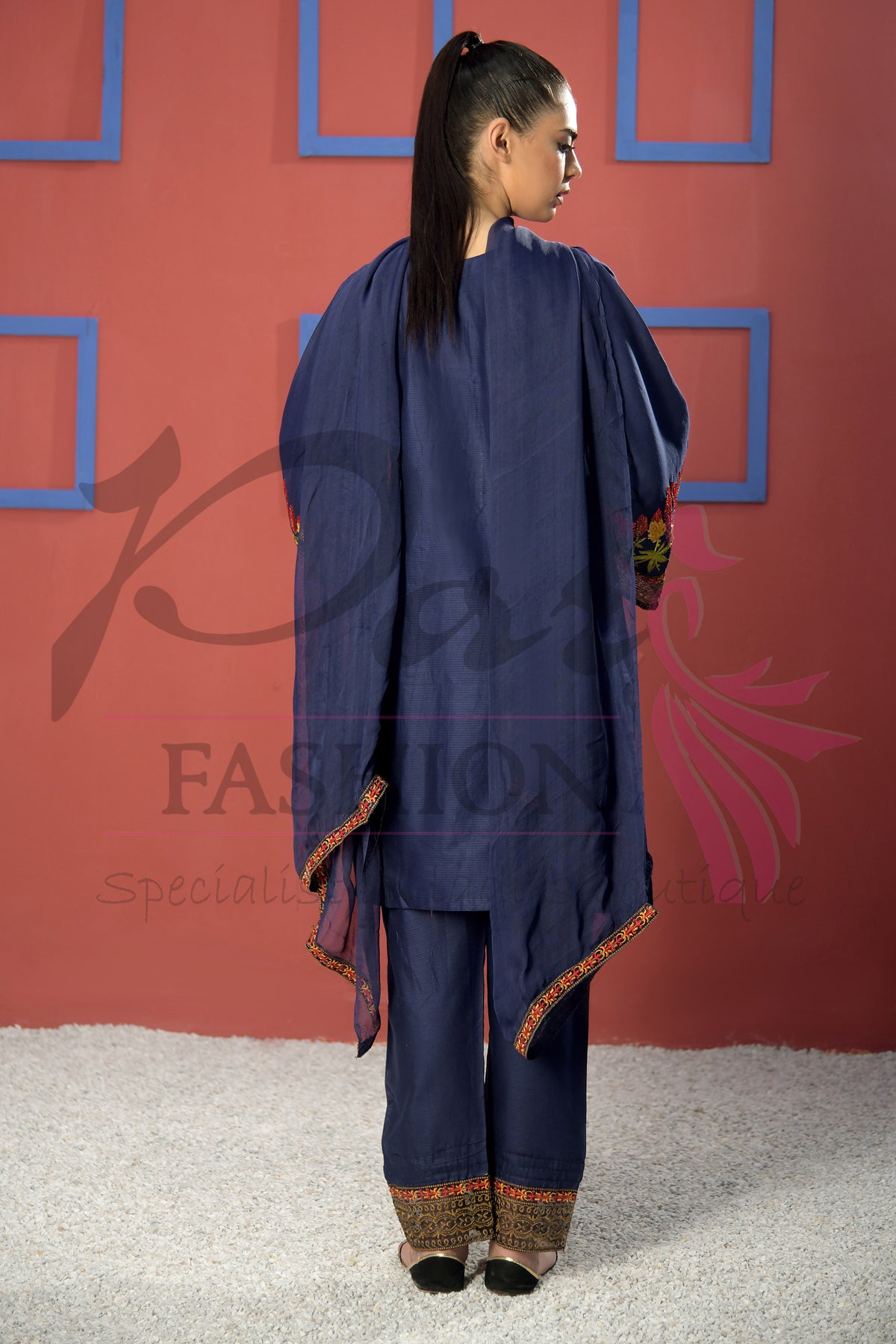 3pc Embroidered suit