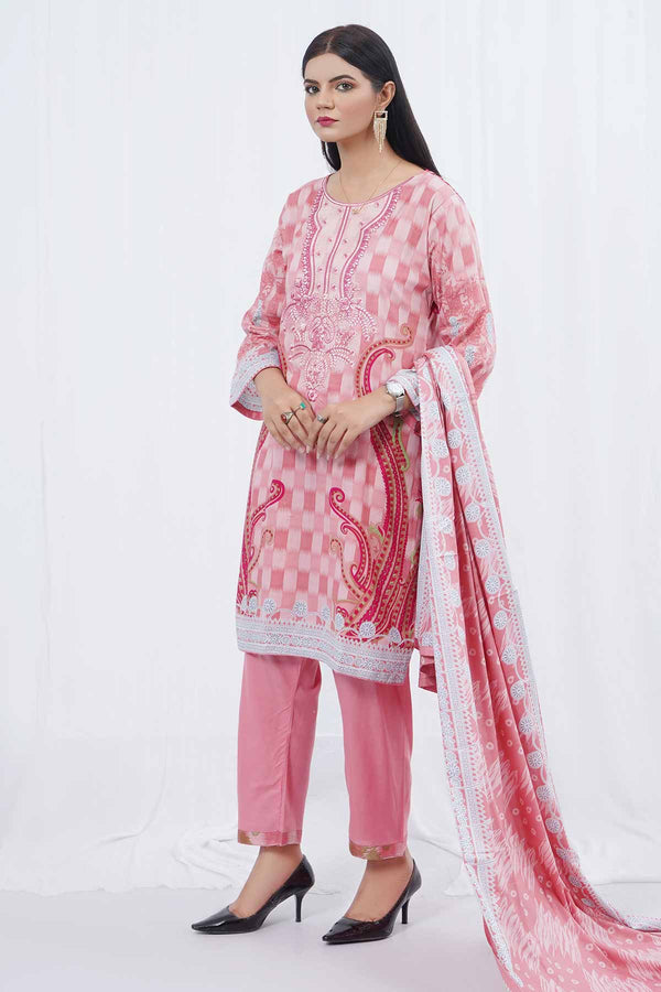 Printed Lawn 3PC  Lo289