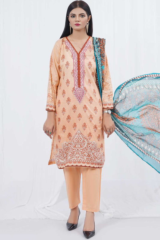 Printed Lawn 3PC  Lo119