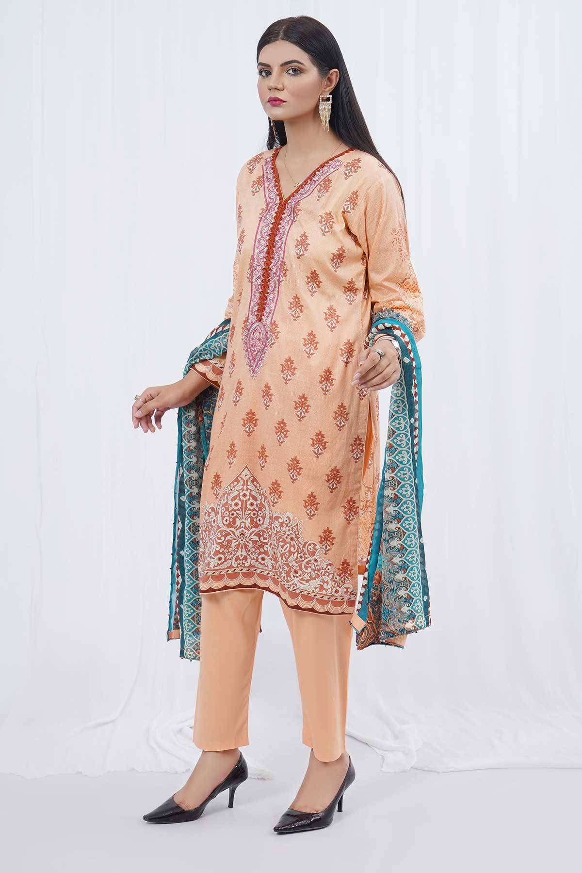 Printed Lawn 3PC  Lo119